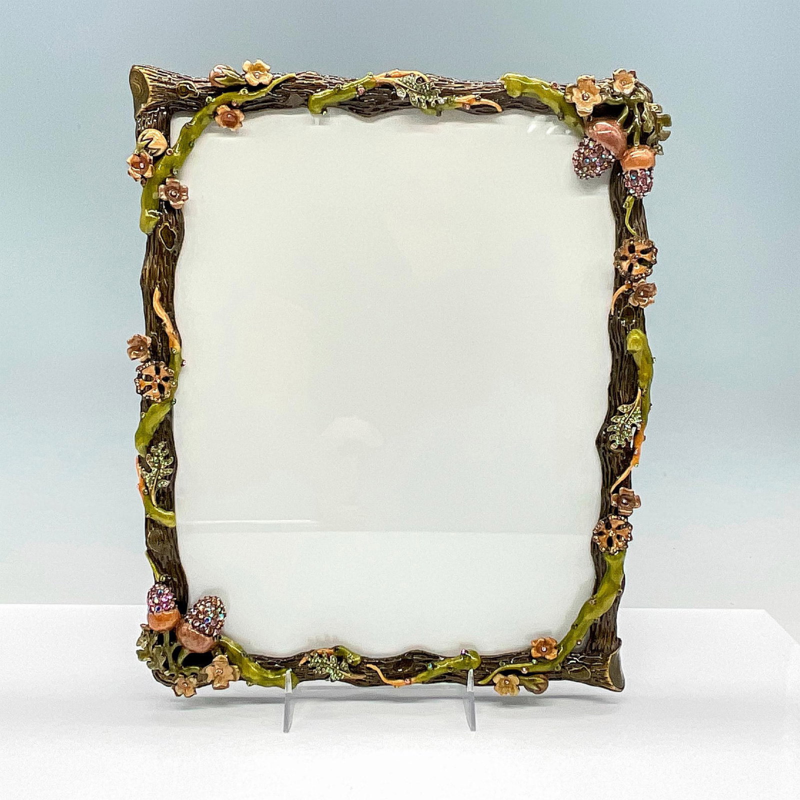 Jay Strongwater Enamel Picture Frame, Floral Vine (1 of 2)