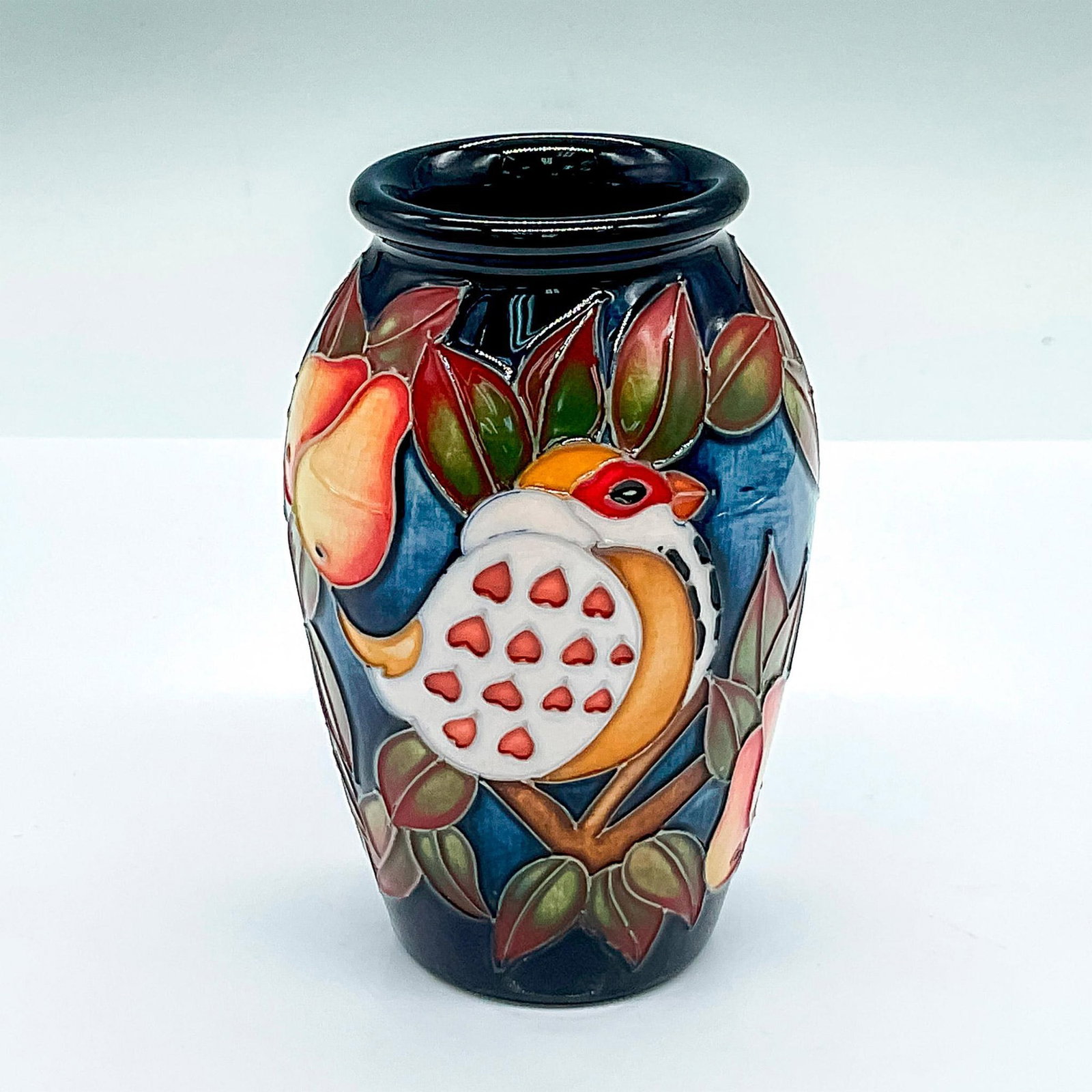 Moorcroft Pottery Trial Vase, Partridge in a Pear Tree (1 of 3)
