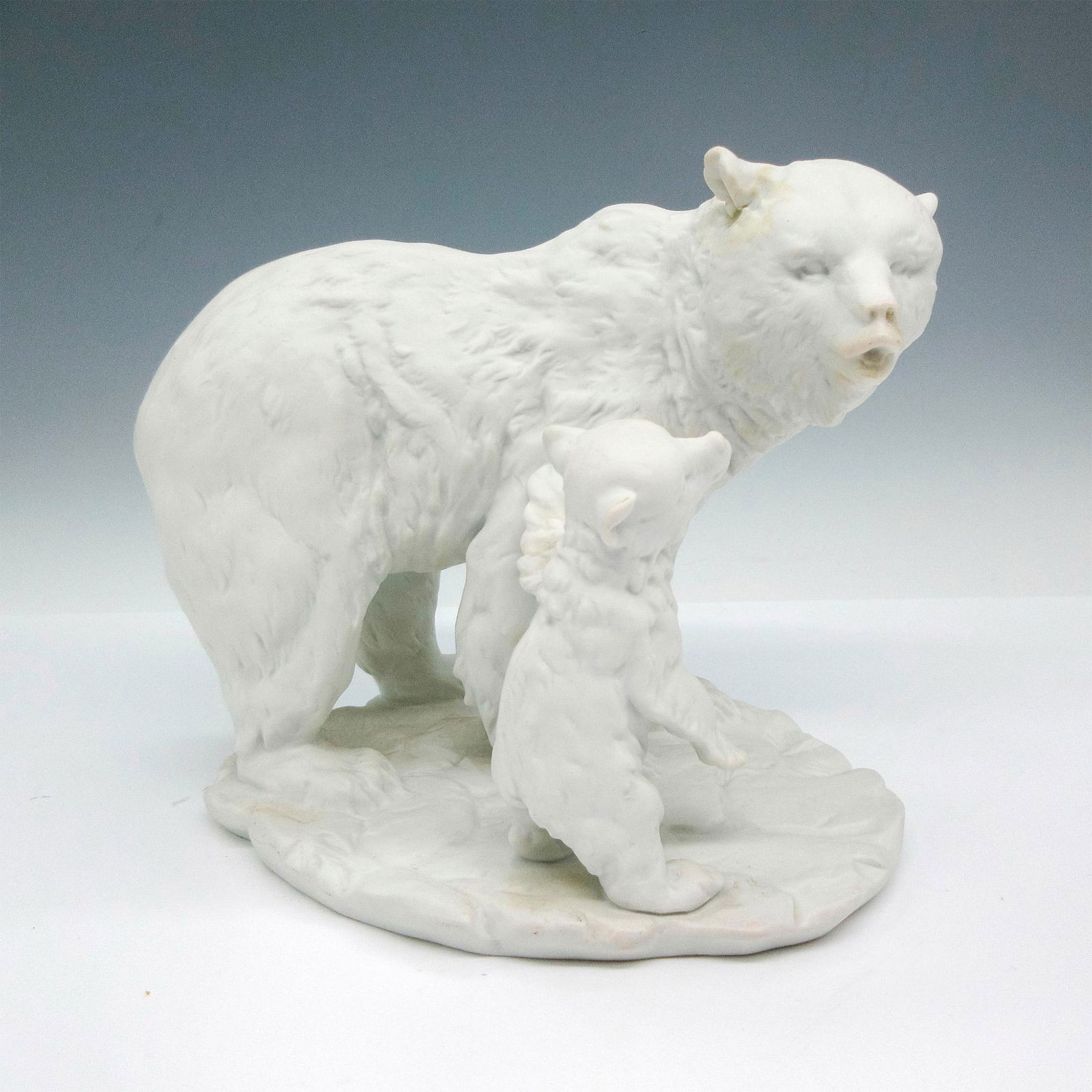 Kaiser Bisque Porcelain Figurine, Polar Bear Mother and Cub (1 of 3)