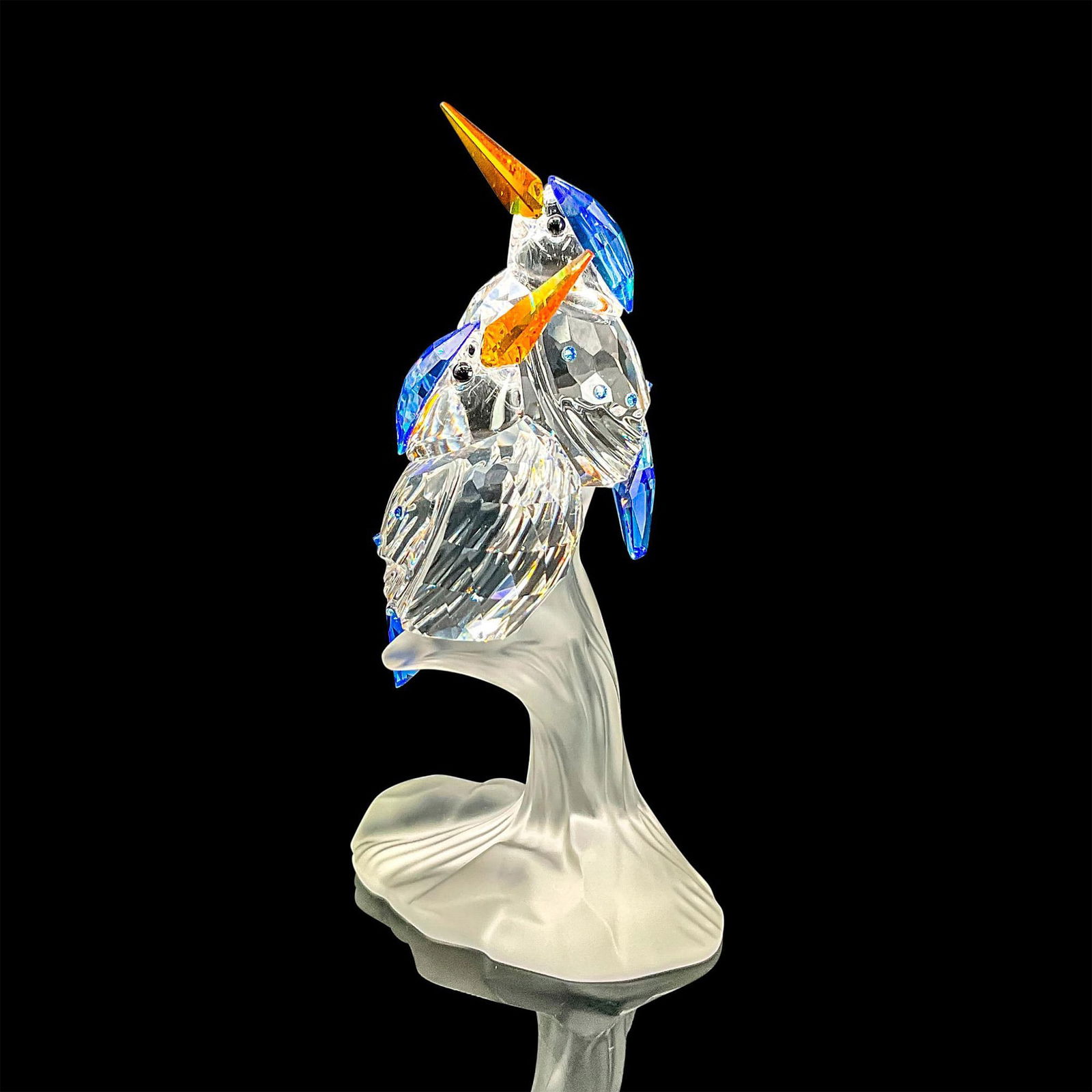Swarovski Crystal Figurine, Malachite Kingfishers (1 of 4)