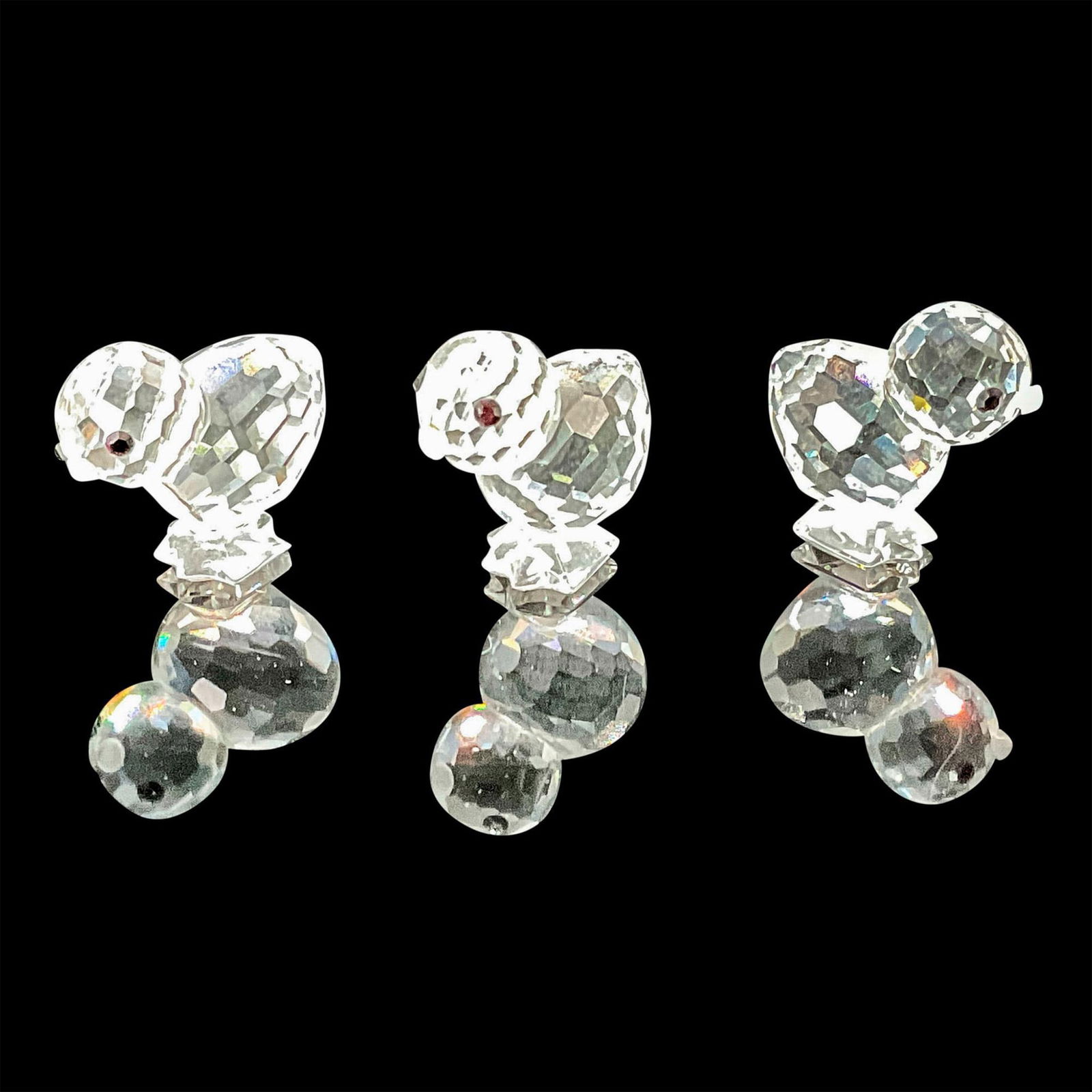 3pc Swarovski Crystal Figurines, Chicks Mini (1 of 3)