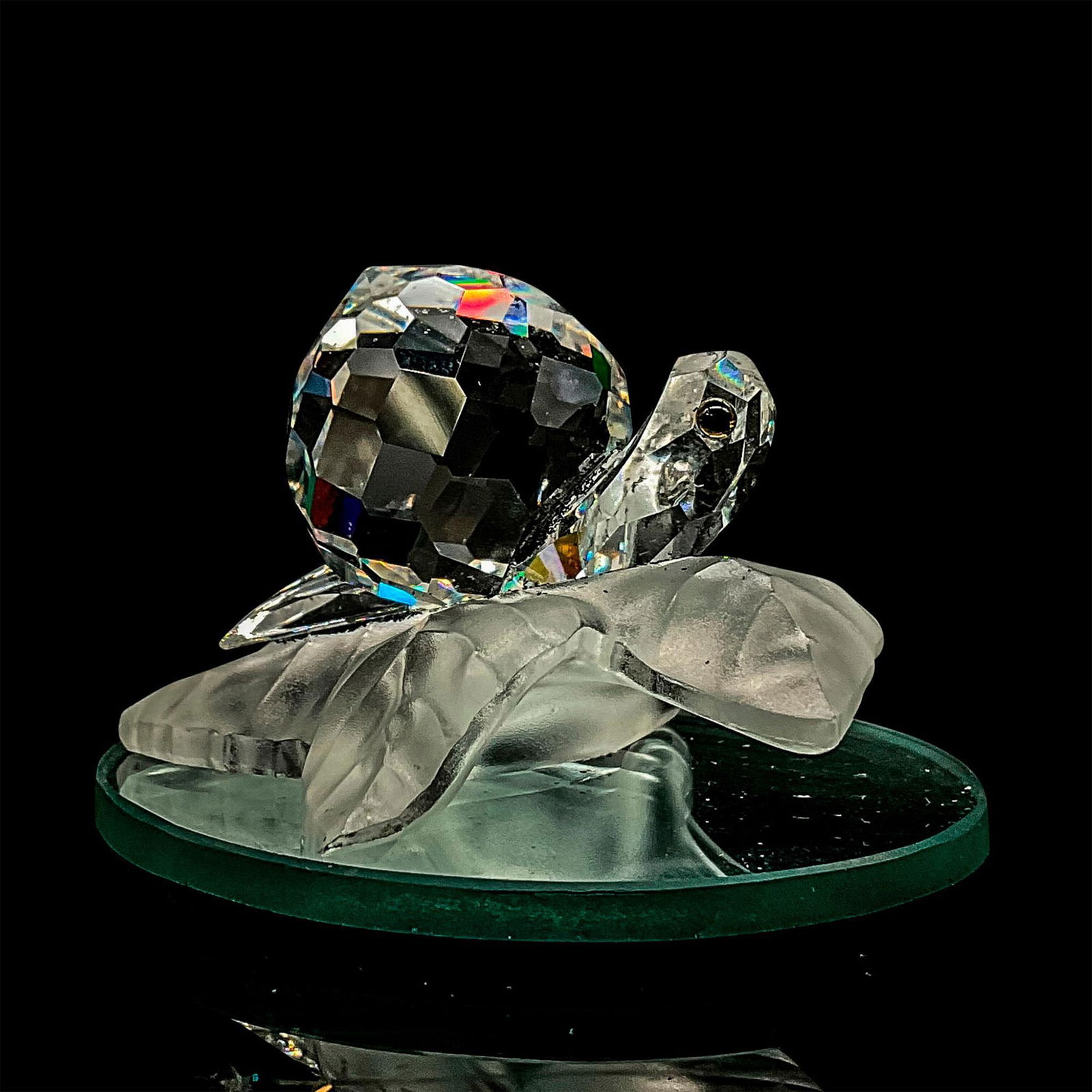 Swarovski Silver Crystal Miniature Figurine, Snail (1 of 4)