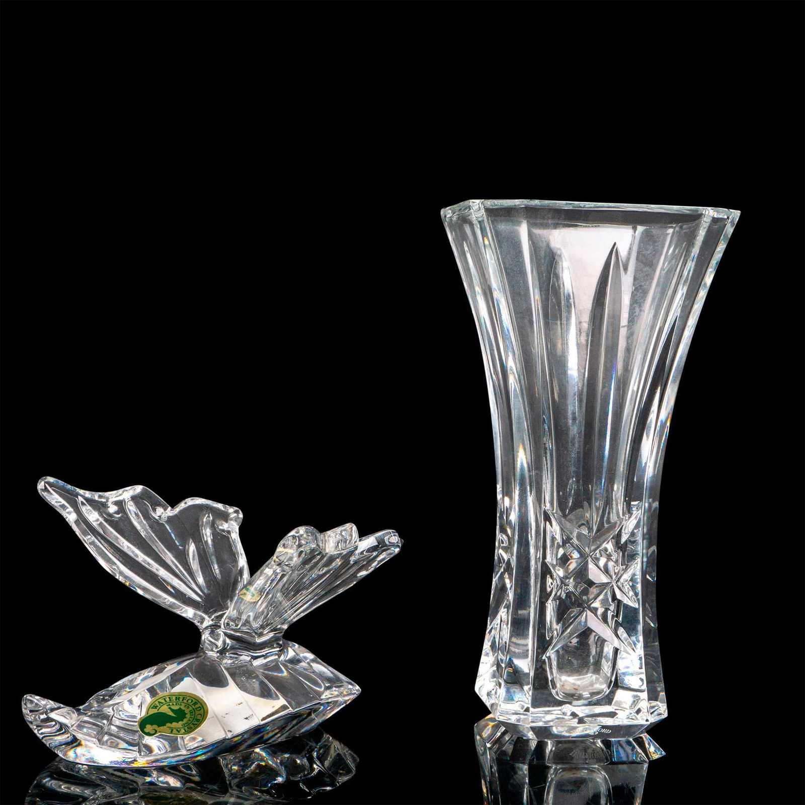 2pc Waterford Crystal Vase and Sculpture (1 of 3)