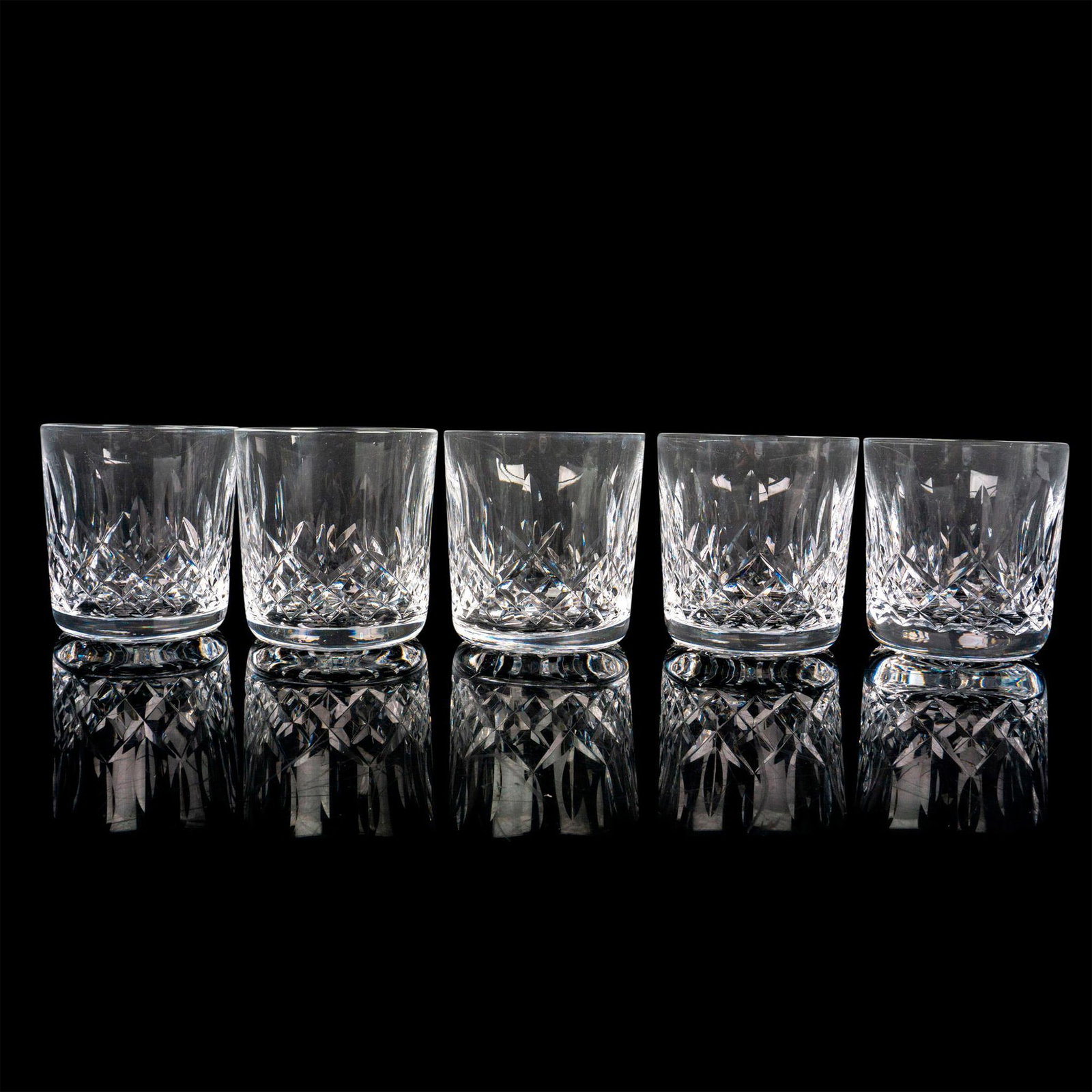 5pc Waterford Crystal Old Fashioned Glasses, Lismore (1 of 2)