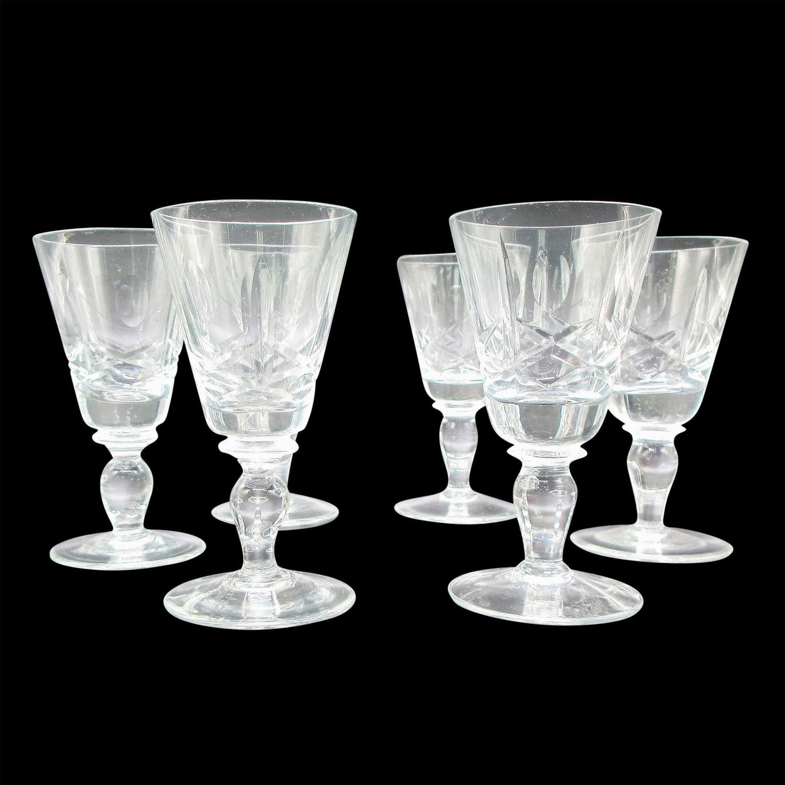6pc Cut Glass Cordials (1 of 3)