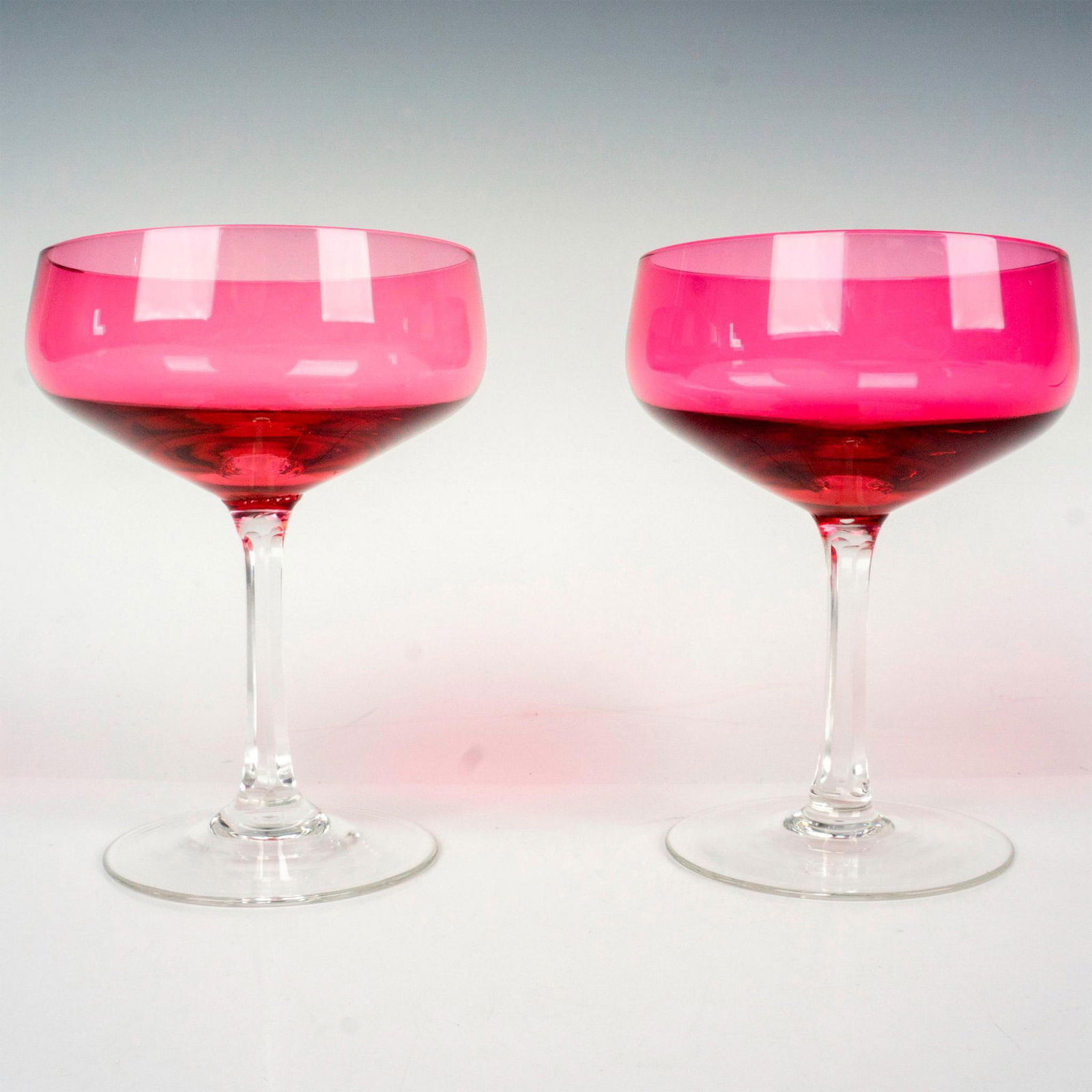 Pair of Pink Champagne Glasses (1 of 2)