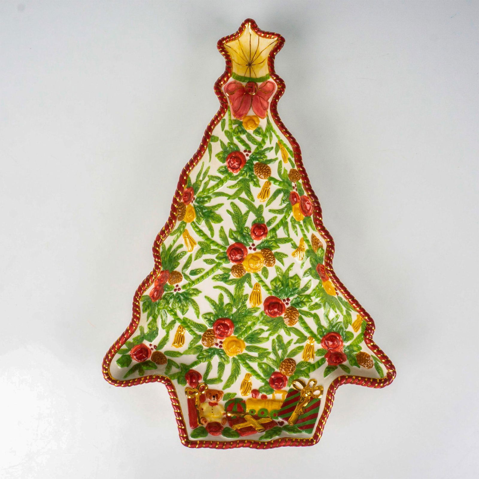 Royal Albert Ceramic Christmas Tree Cookie Platter (1 of 5)