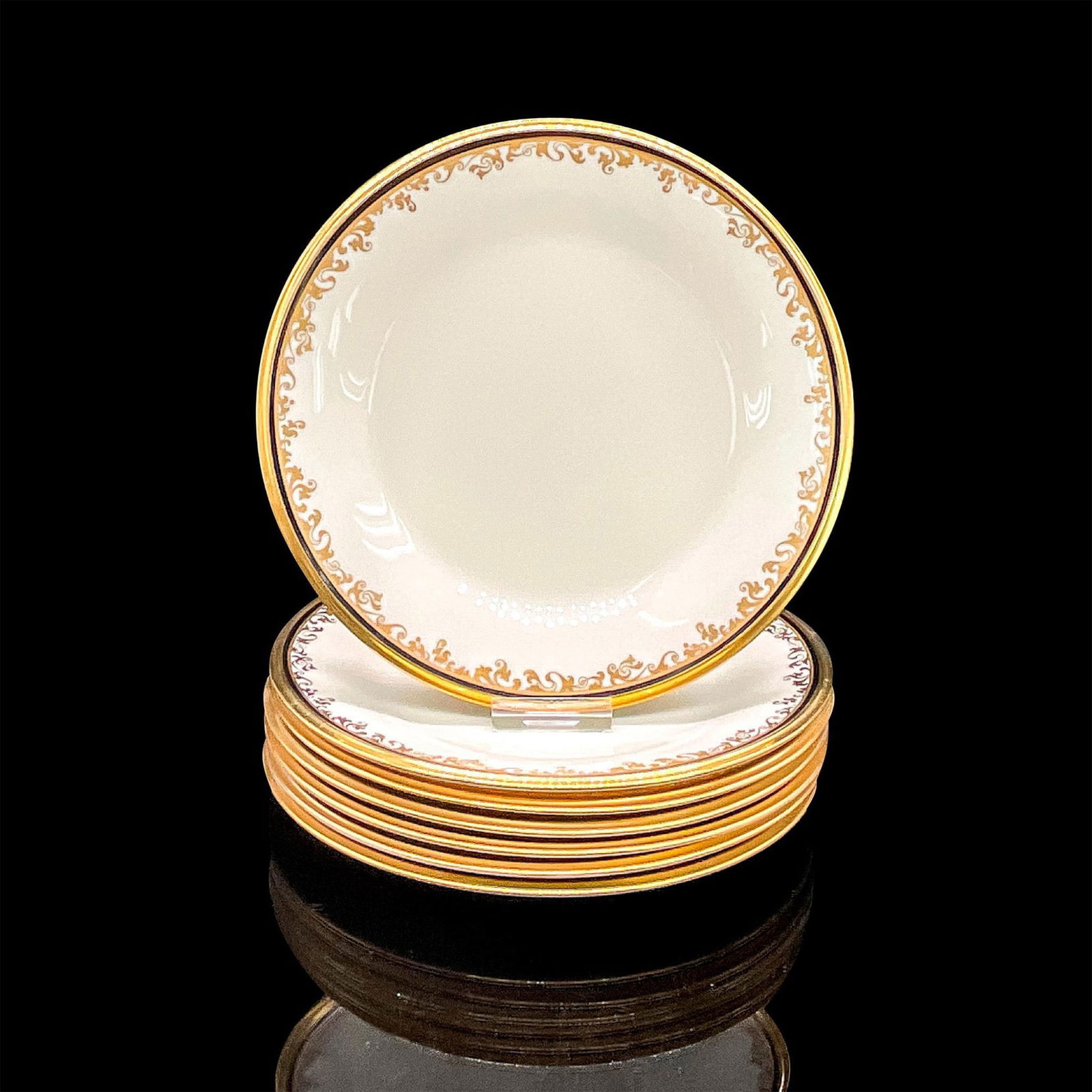 7pc Lenox Porcelain Salad Plates, Eclipse (1 of 3)