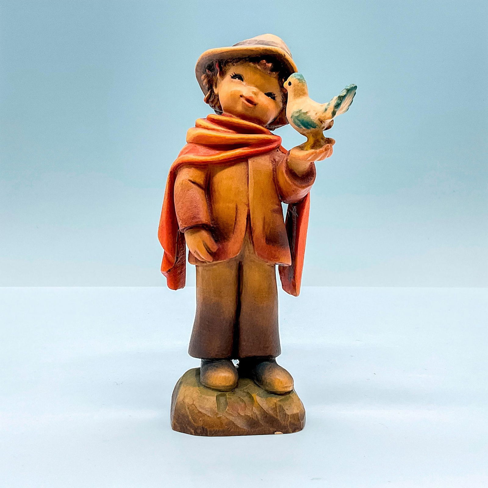 Anri Italy Wood Carved Figurine, Small Talk (1 of 3)
