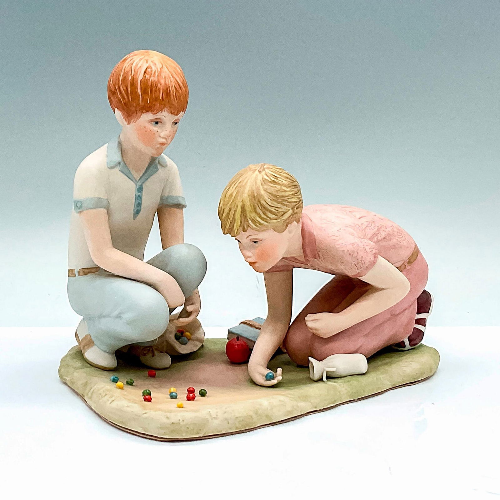 Cybis Porcelain Group Figurine, Boys Playing Marbles (1 of 4)