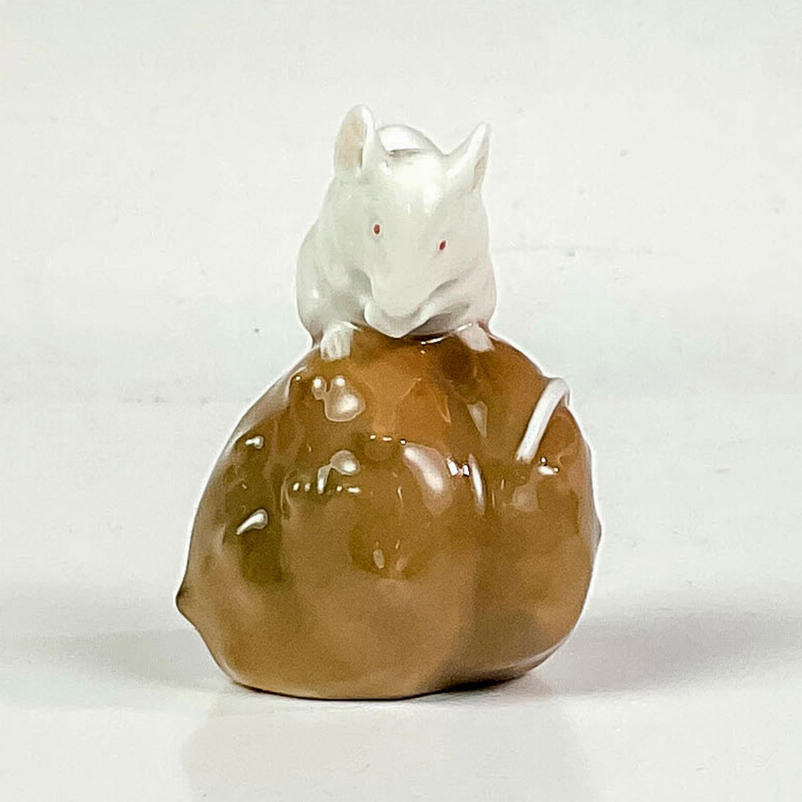 Royal Copenhagen Porcelain Figurine, Mouse on Brown Nut (1 of 3)