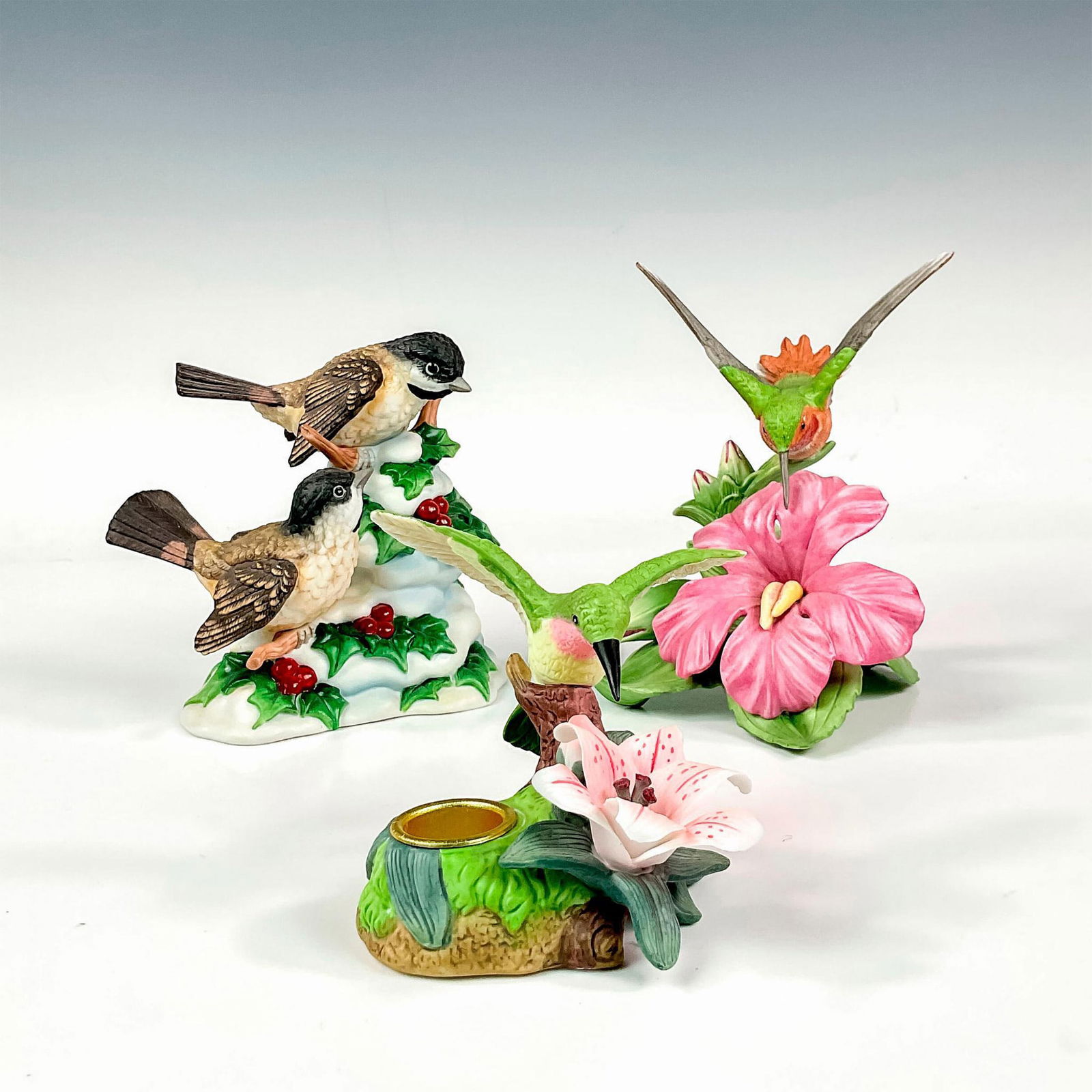 3pc Porcelain Bird Figurines, Lenox and Home Interiors Gifts (1 of 7)