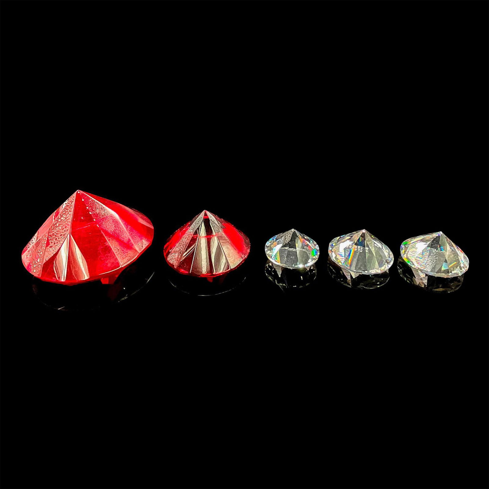 5pc Swarovski Crystal Diamond Paperweights (1 of 4)