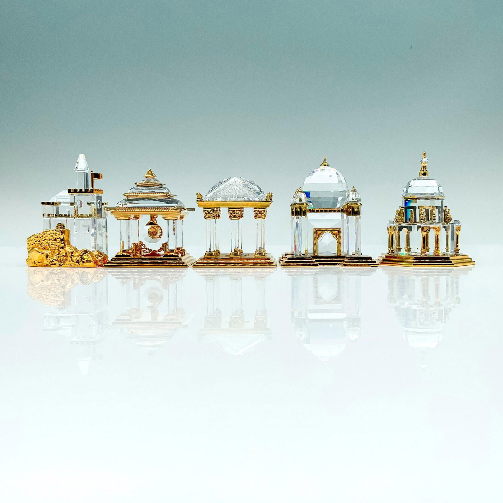 5pc Swarovski Crystal Journeys Figures, Building Motif (1 of 3)