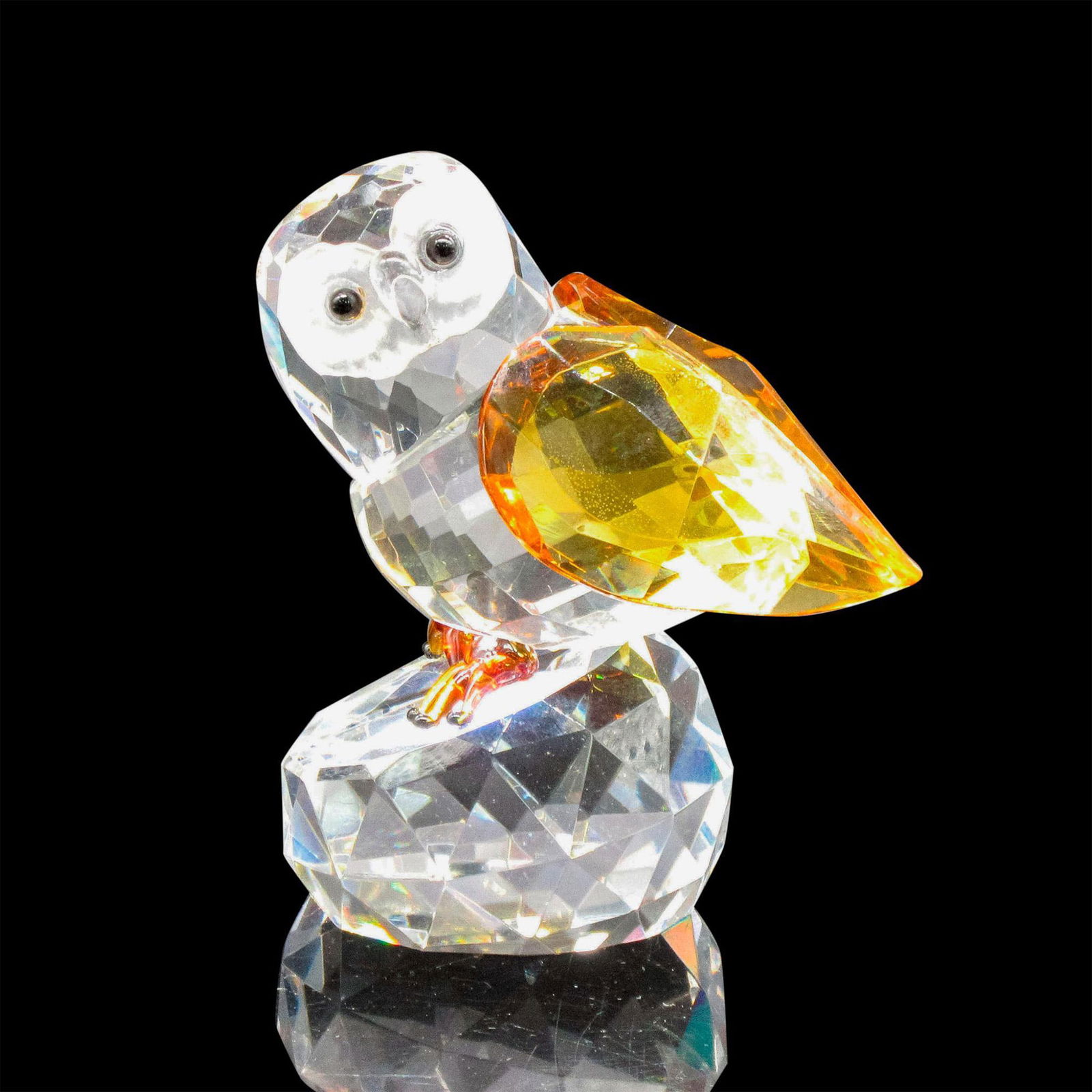 Vintage Crystal Figurine, Wise Owl (1 of 3)