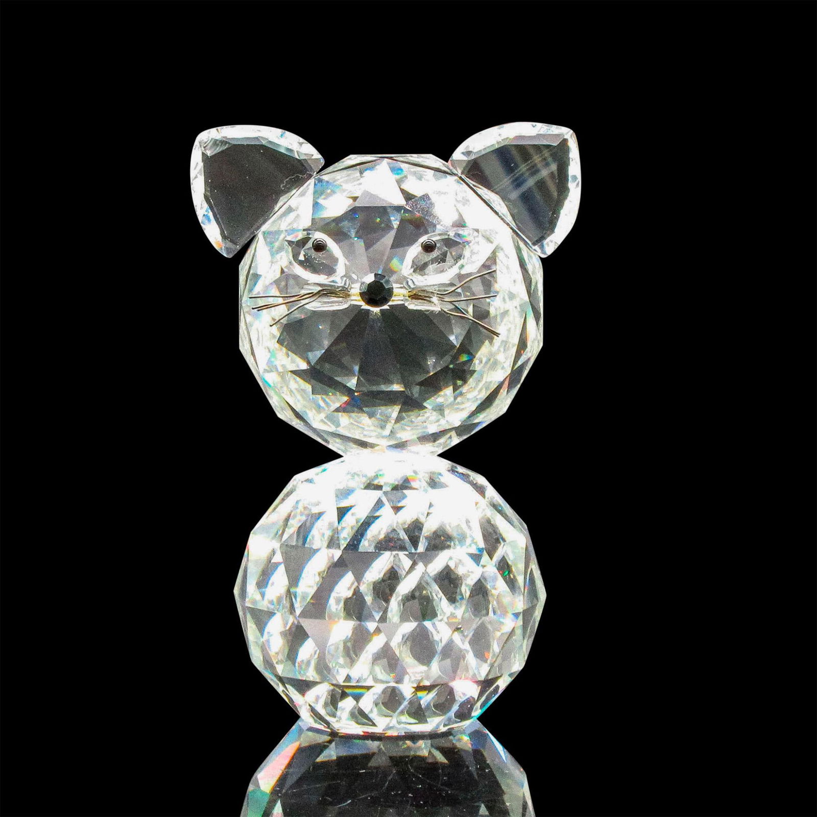 Vintage Crystal Paperweight Sculpture, Mouse (1 of 3)