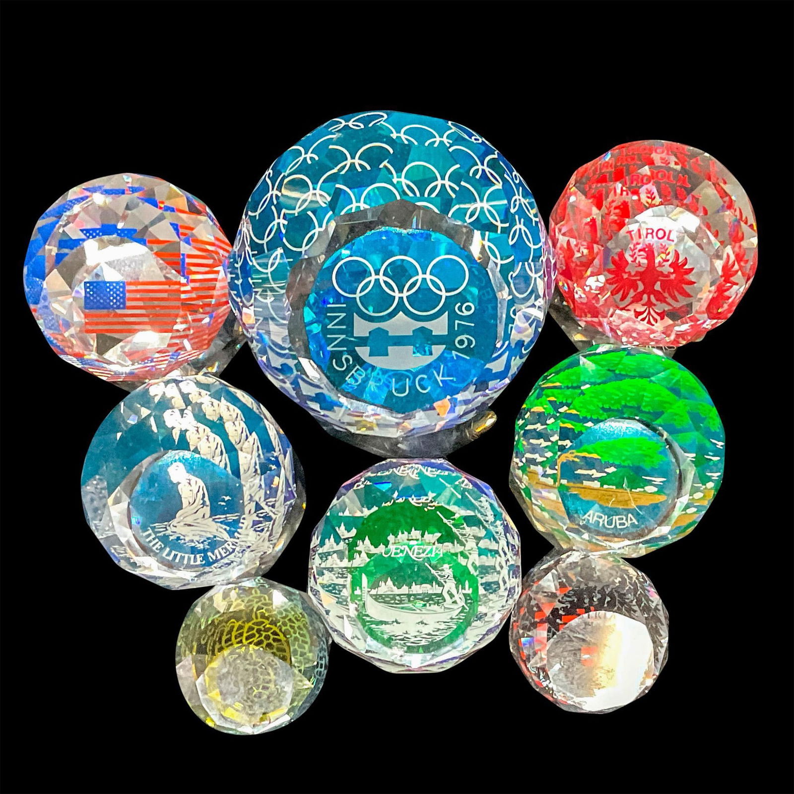 8pc Crystal Paperweights (1 of 3)