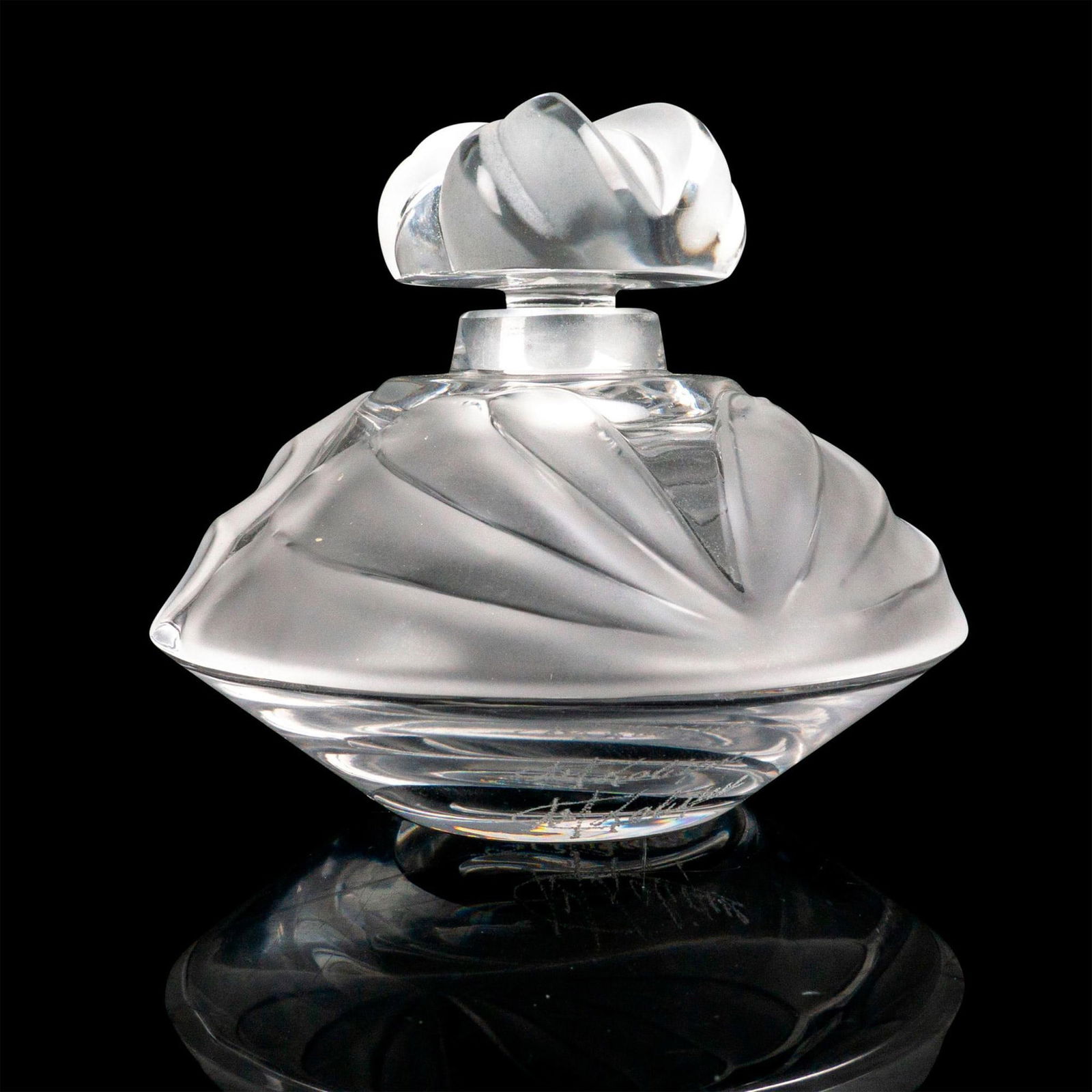 Marie-Claude Lalique (French, 1935-2003) Crystal Perfume Bottle, Thais (1 of 3)