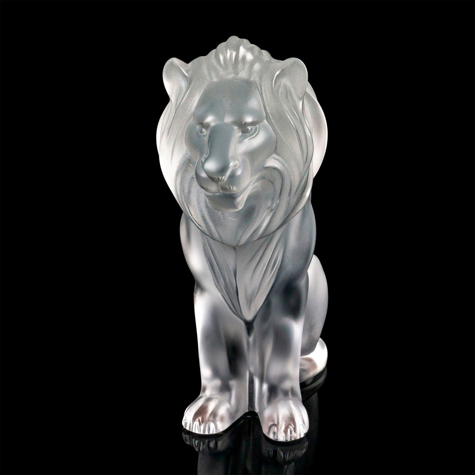 Lalique Crystal Figurine, Bamara Lion (1 of 4)
