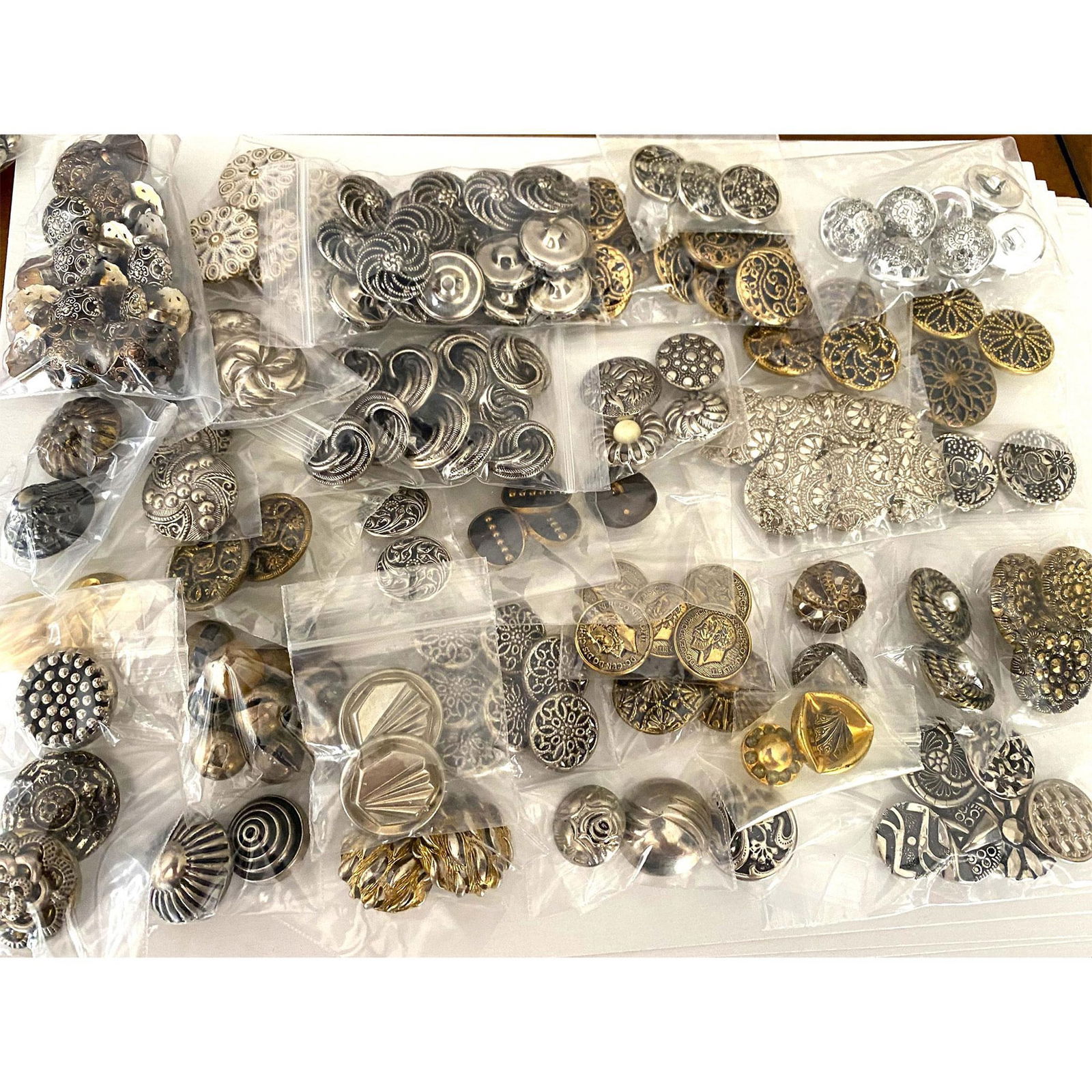 A Bag Lot of Assorted Division 1 and 3 Metal Buttons (1 of 5)