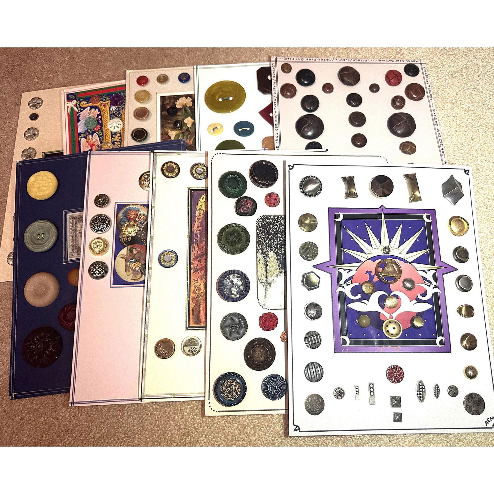 A Box Lot of Assorted Buttons (1 of 2)