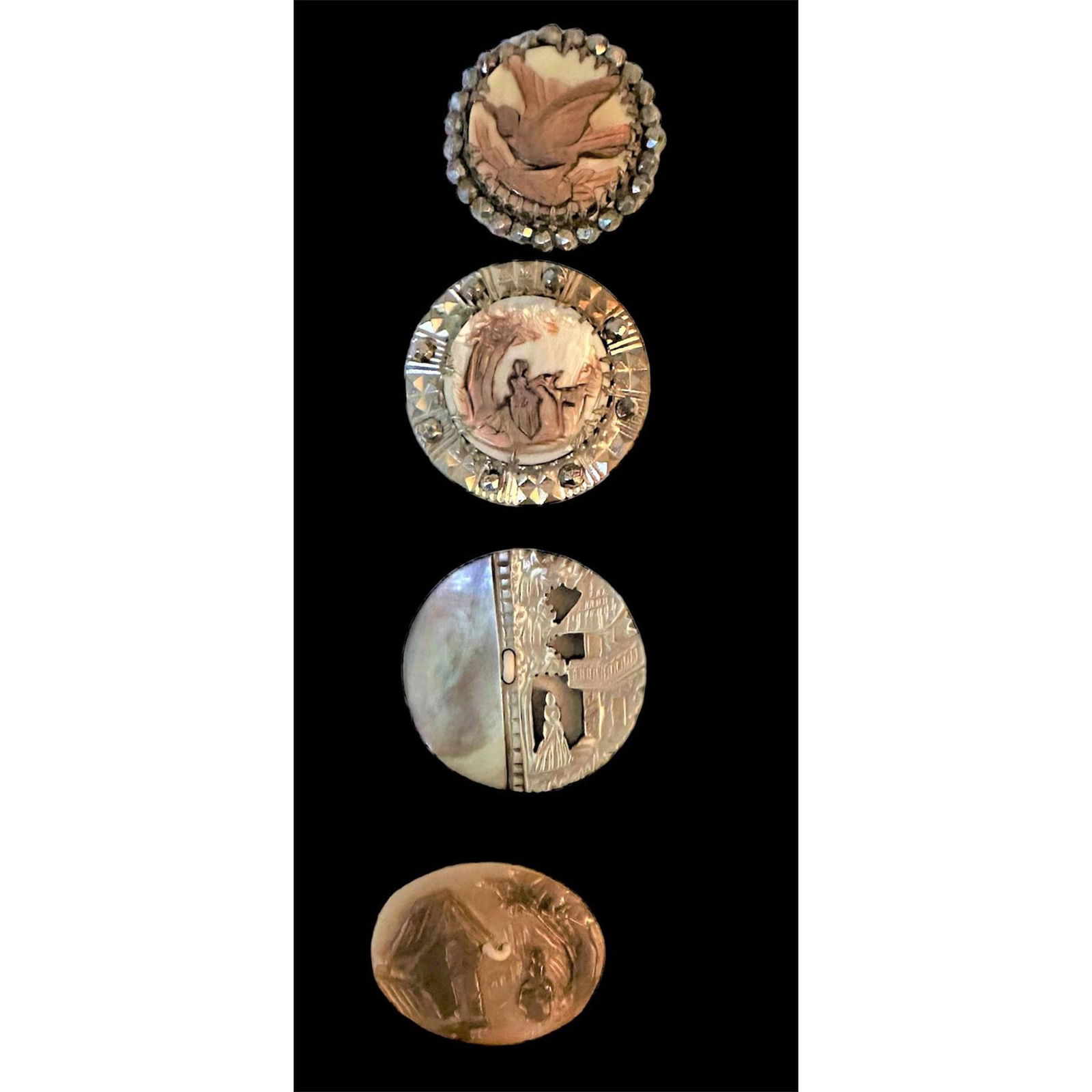 A Small Card of Division One Assorted Pearl Buttons (1 of 6)