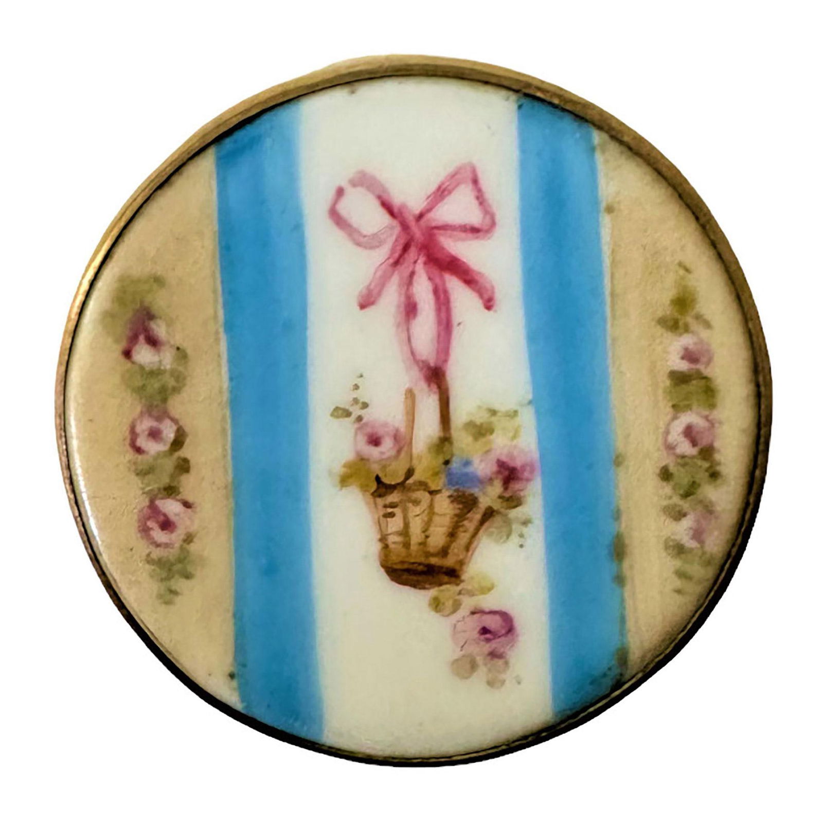 A Division One Porcelain Basket Set In Metal Button (1 of 2)