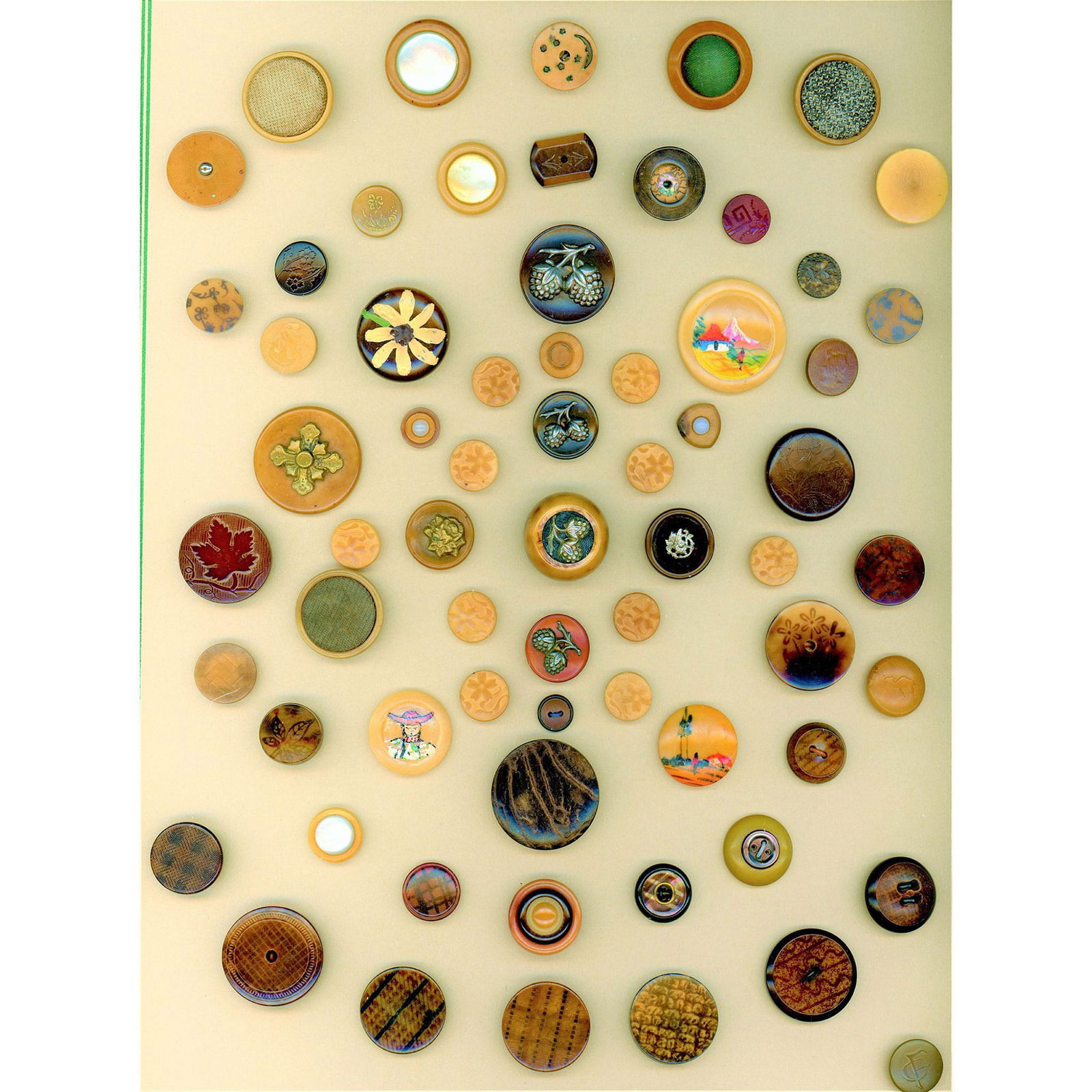 3 Cards of Division One and Three Assorted Vi Buttons (1 of 3)