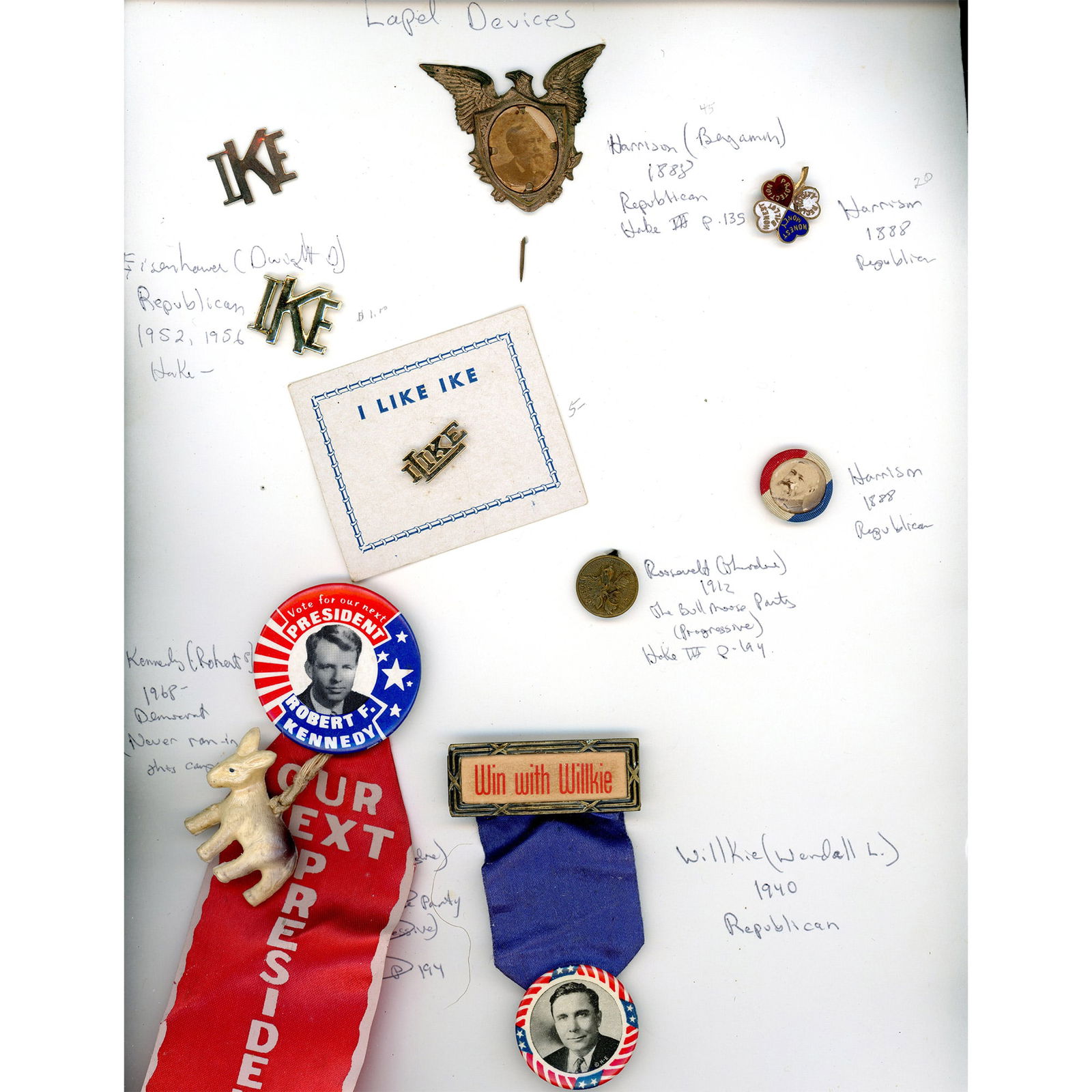 1 Card of Political Campaign Memorabilia (1 of 4)