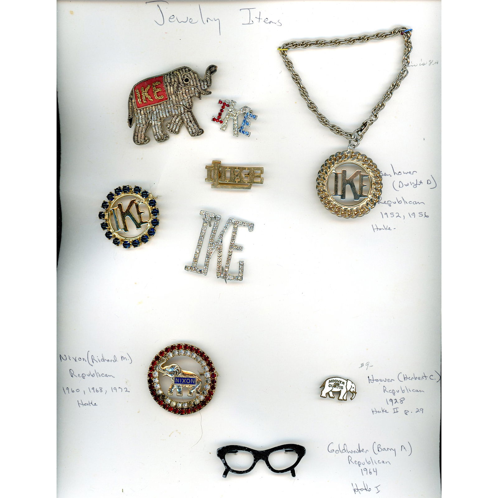 1 Card of Political Campaign Memorabilia (1 of 4)