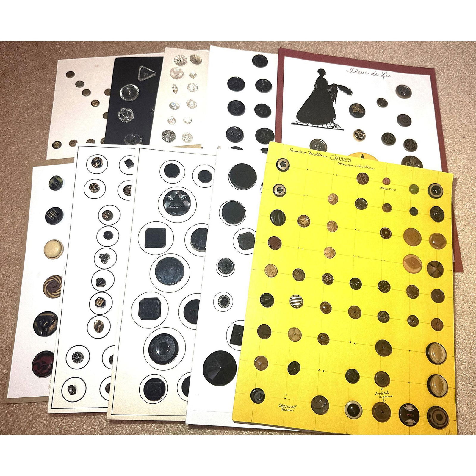 A Box Lot of Assorted Buttons (1 of 2)