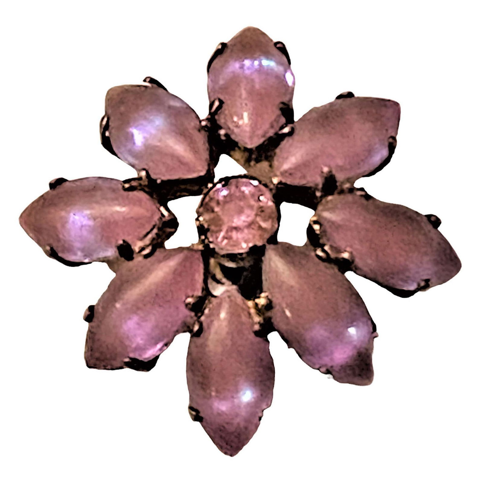 A Division One Glass In Metal Button (1 of 2)