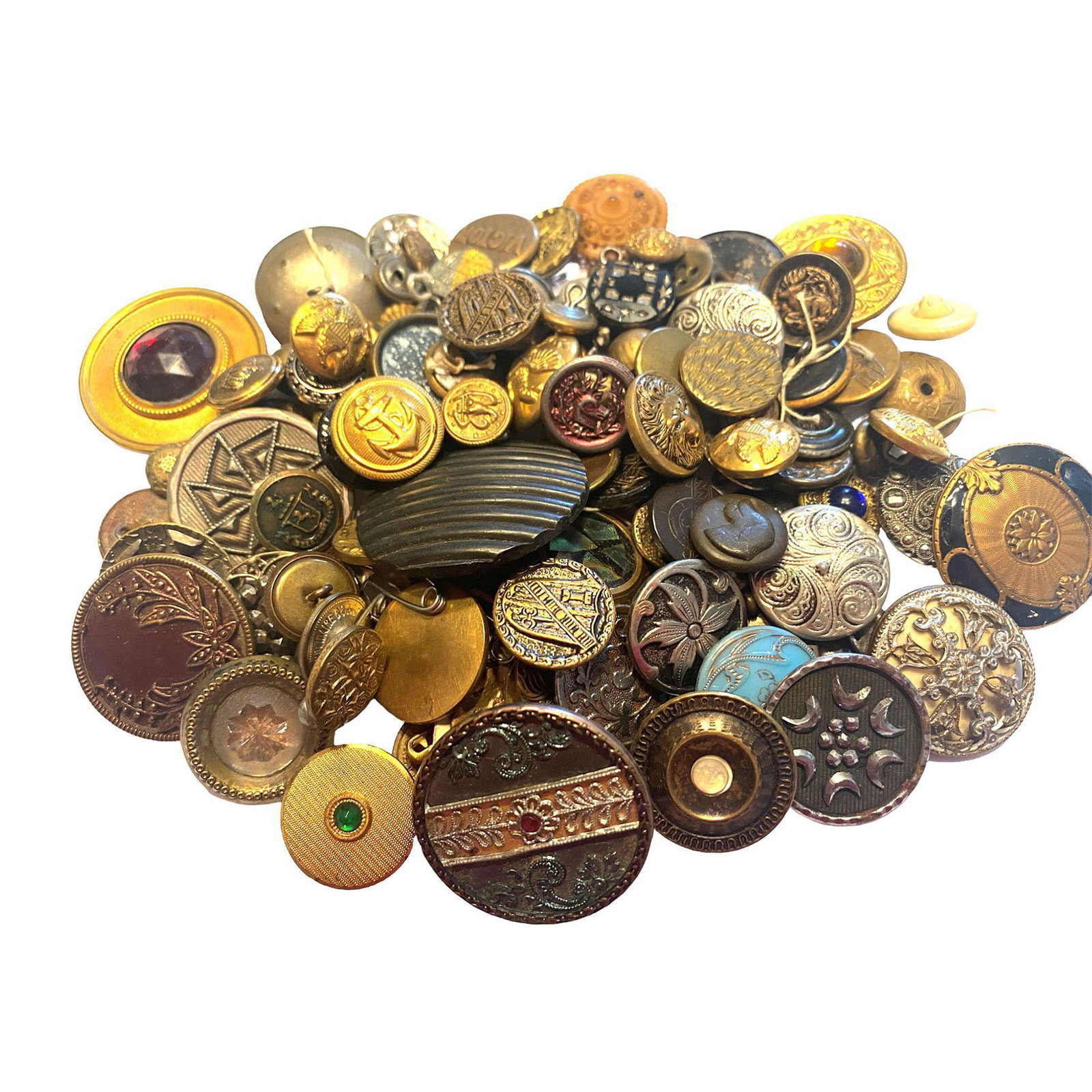 Another Nice Bag Lot of Assorted Metal Buttons (1 of 5)
