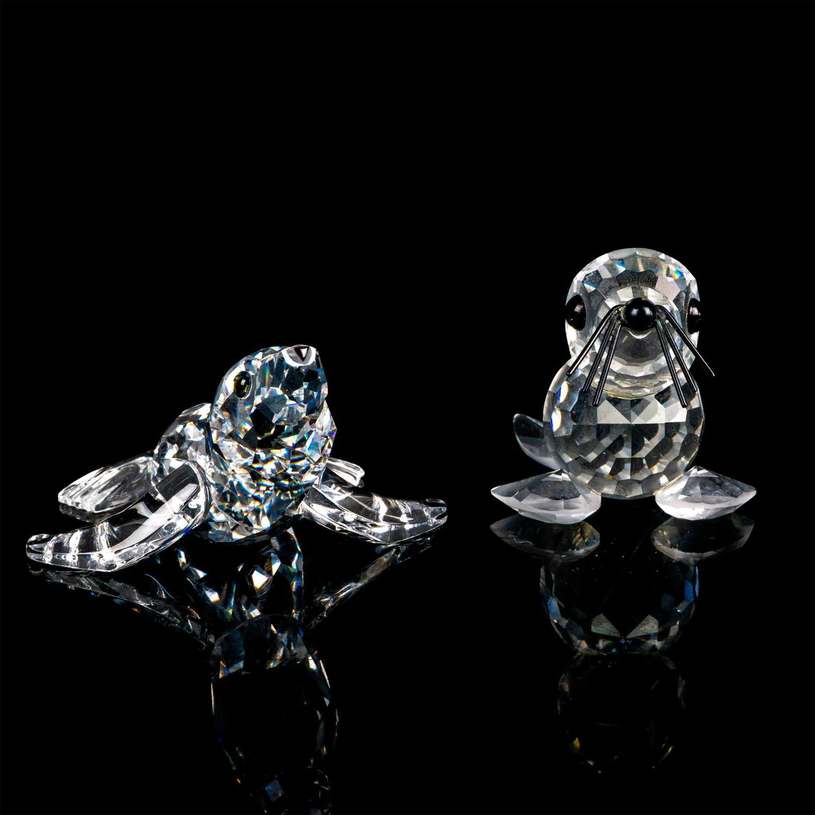 2pc Swarovski Crystal Figurines (1 of 3)