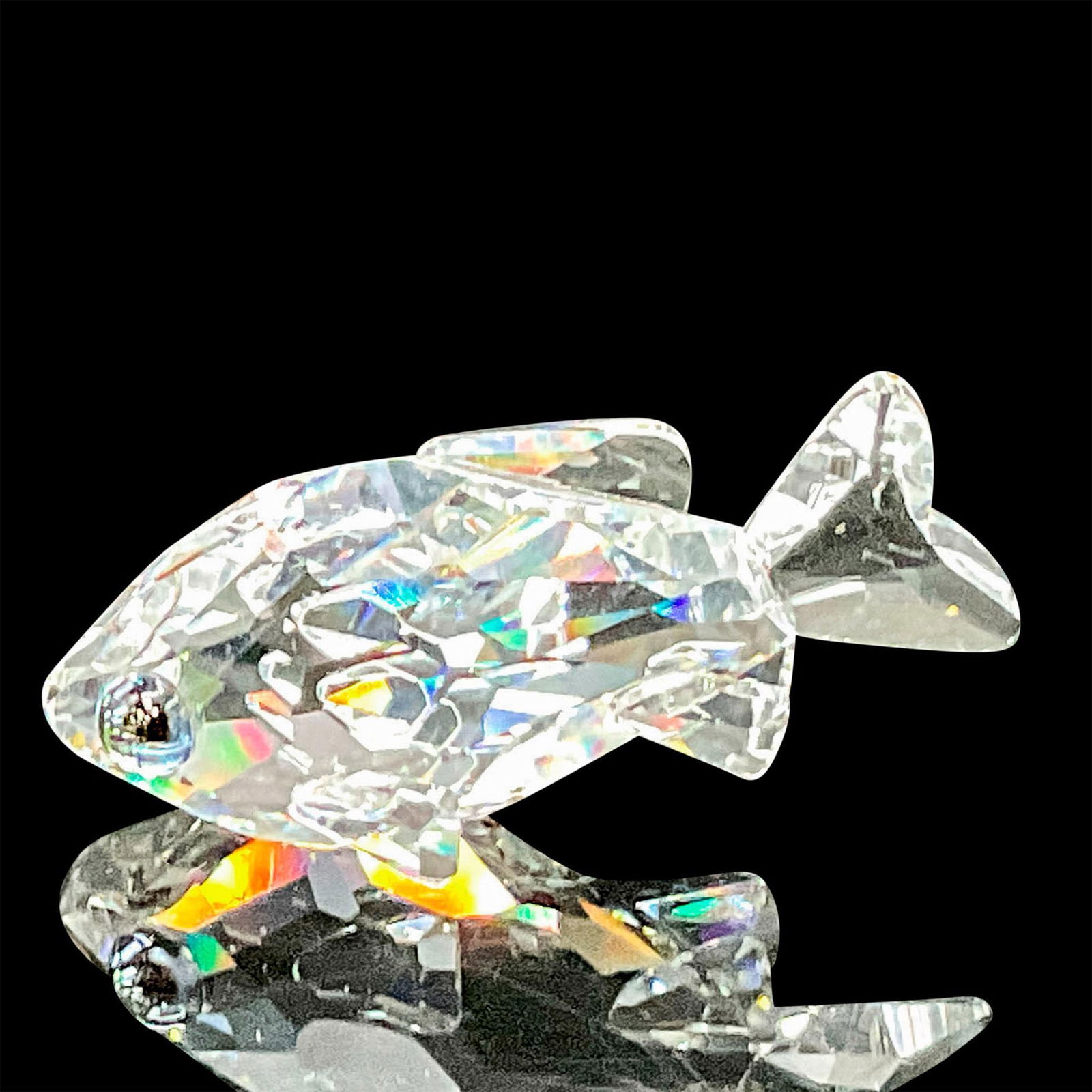 Swarovski Silver Crystal Figurine, Mini Goldfish (1 of 3)