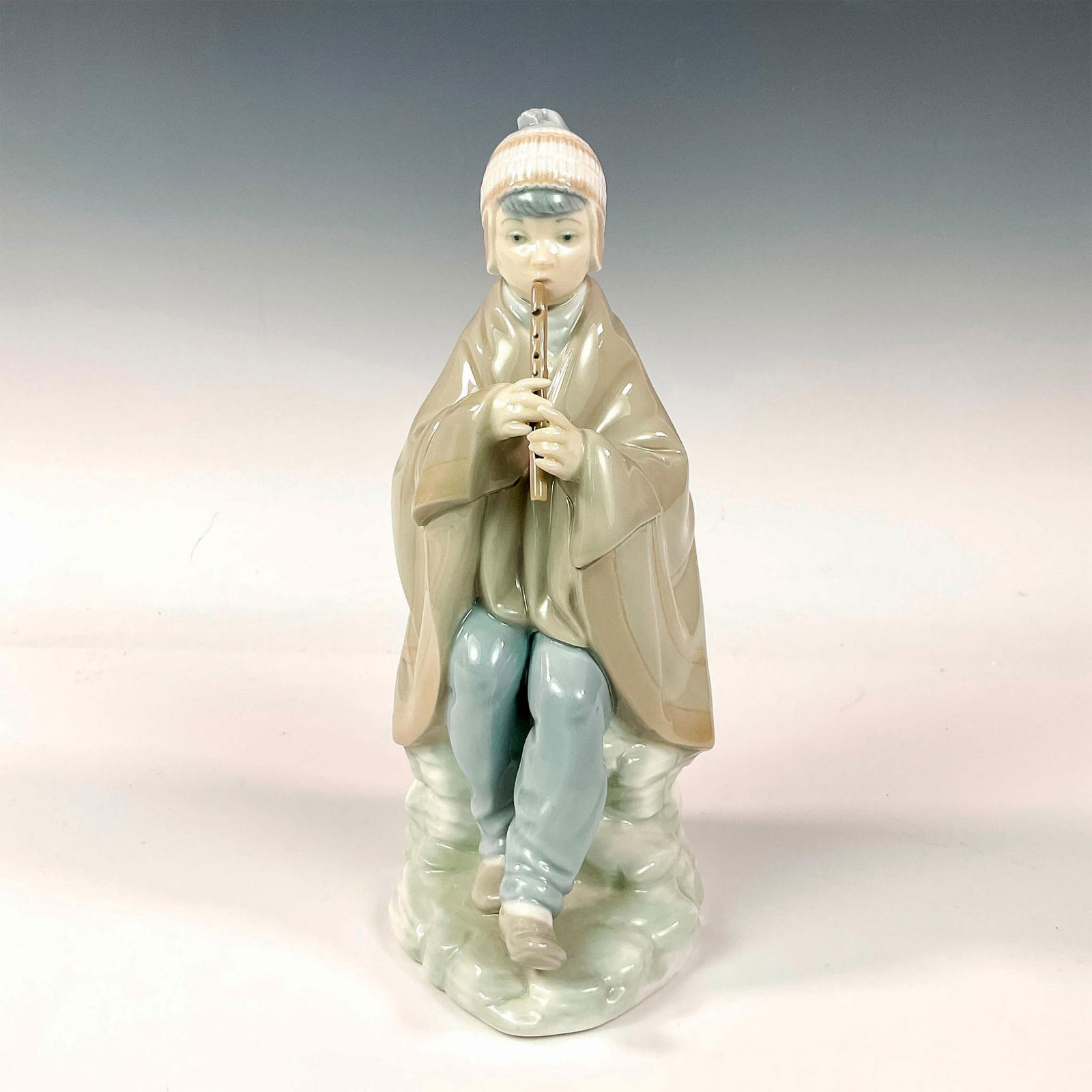 Nao By Lladro Figurine, Boy With Flute (1 of 3)