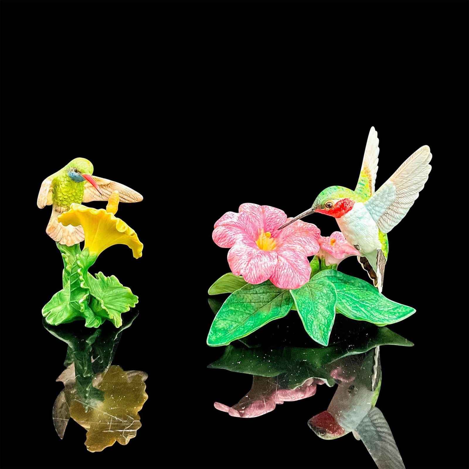 2pc Lenox Porcelain Figurines, Hummingbirds (1 of 3)
