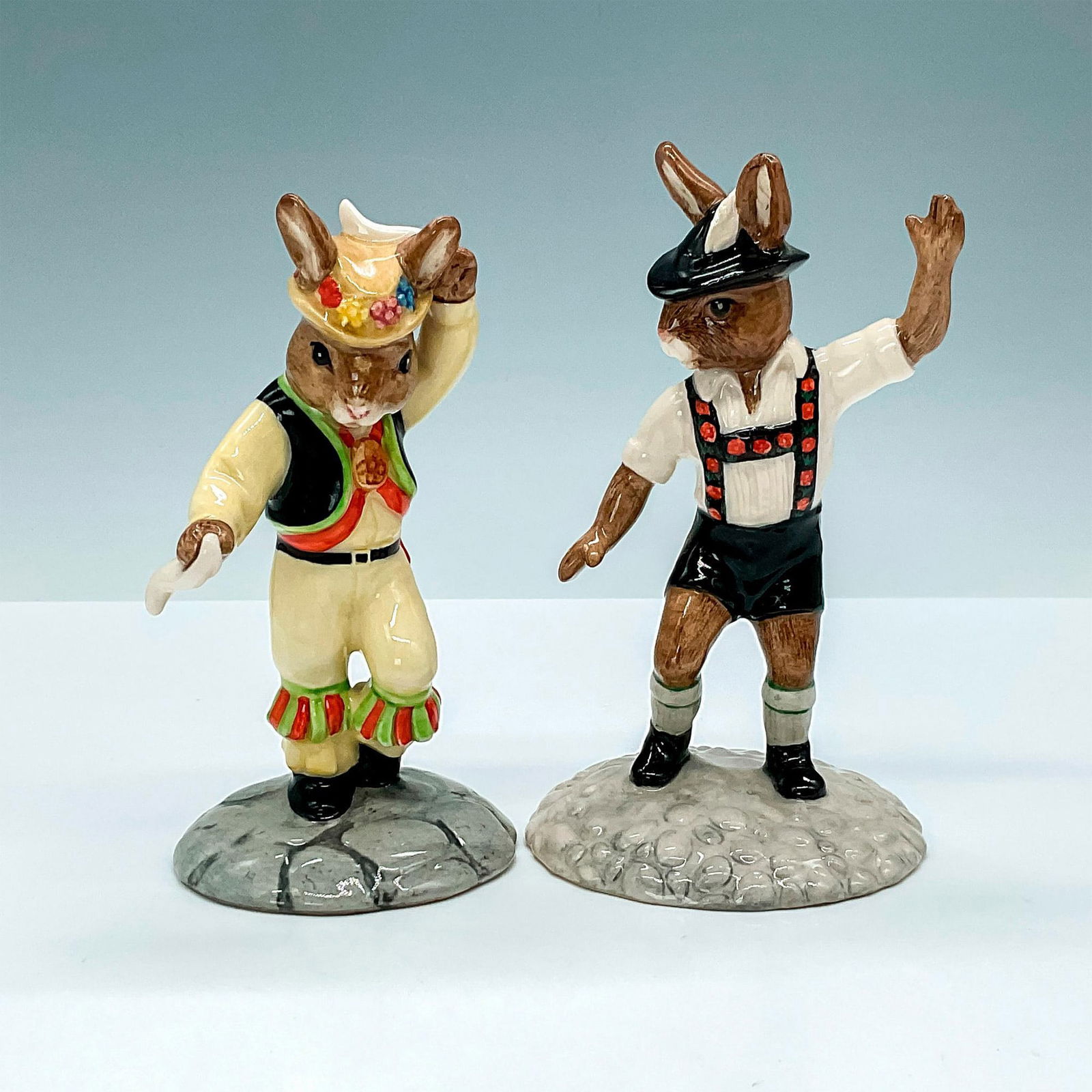 2pc Royal Doulton Bunnykins, Dancers of the World (1 of 3)