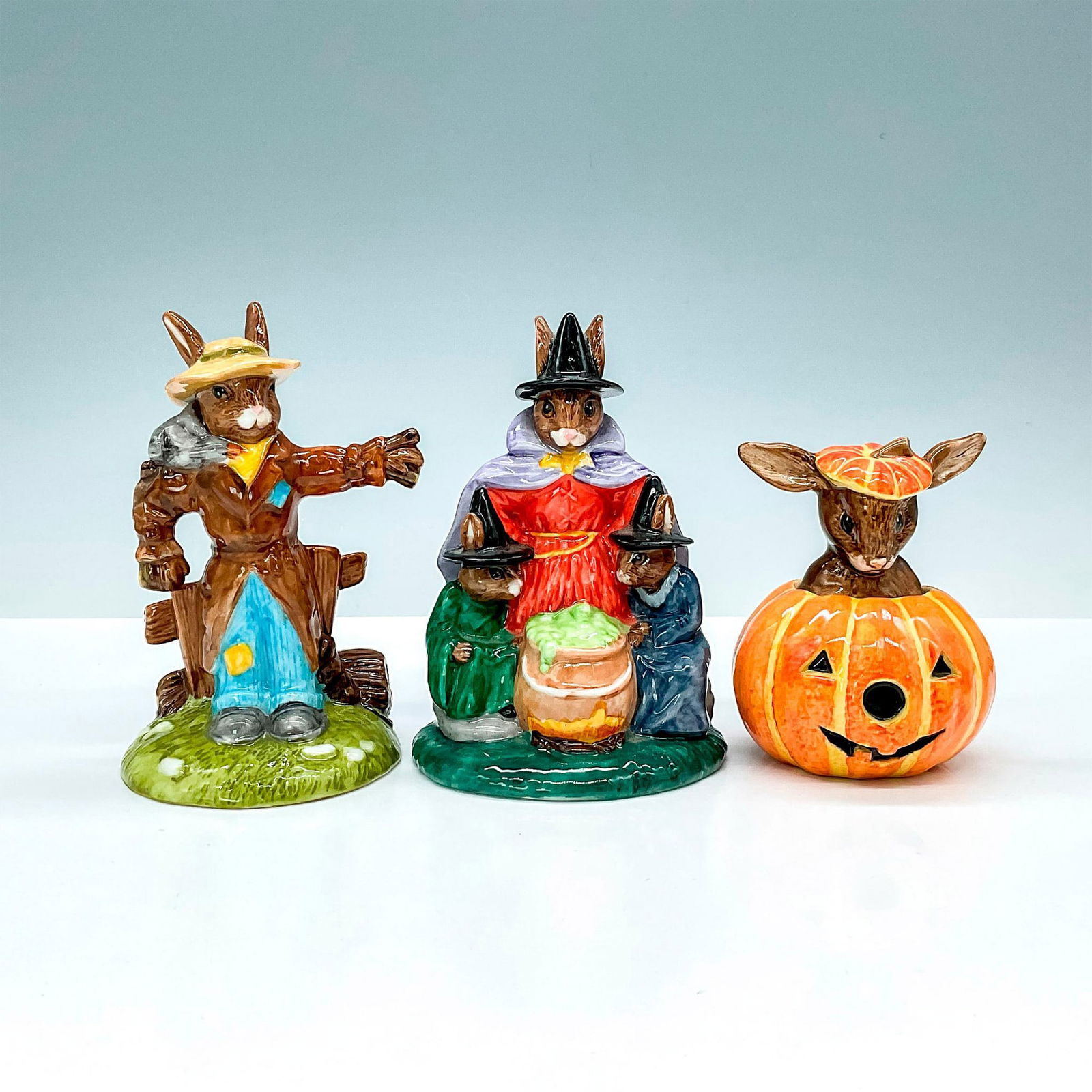 3pc Royal Doulton Bunnykins, Halloween Grouping (1 of 3)