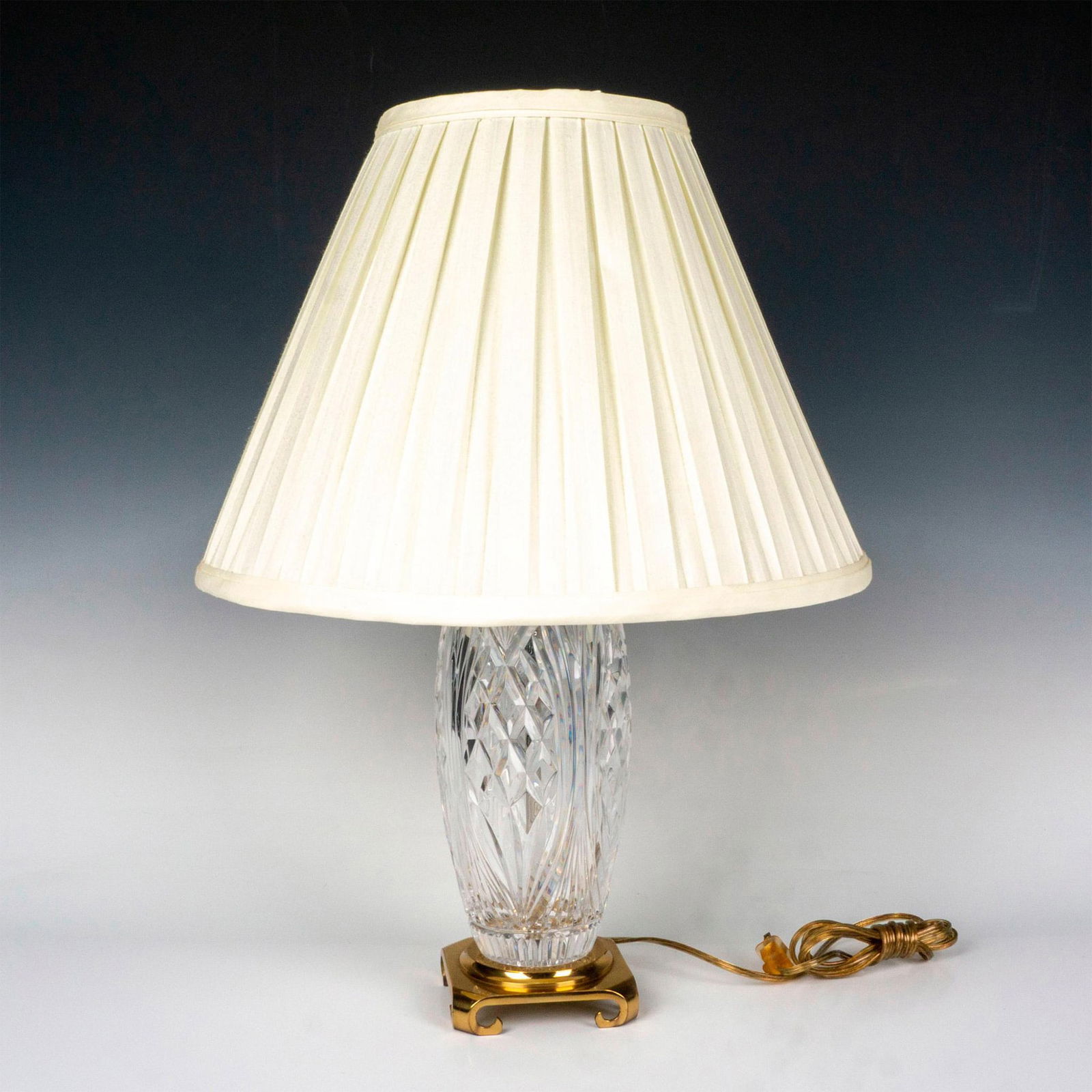 Waterford Crystal Electric Lamp with Shade (1 of 3)