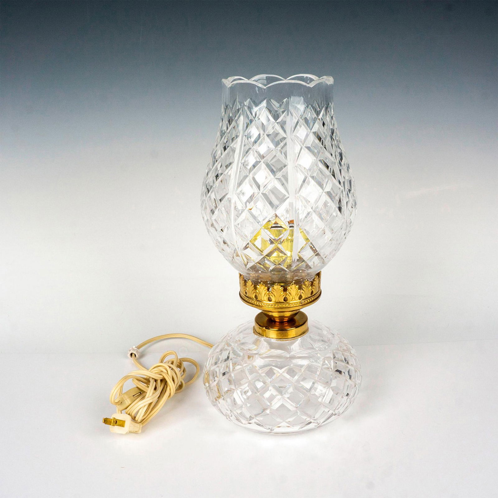 Waterford Crystal Electric Hurricane Lamp (1 of 3)