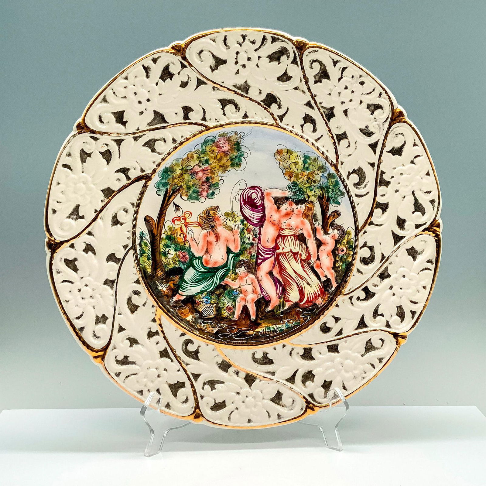 Capodimonte Bernini Decorative Wall Plate (1 of 3)