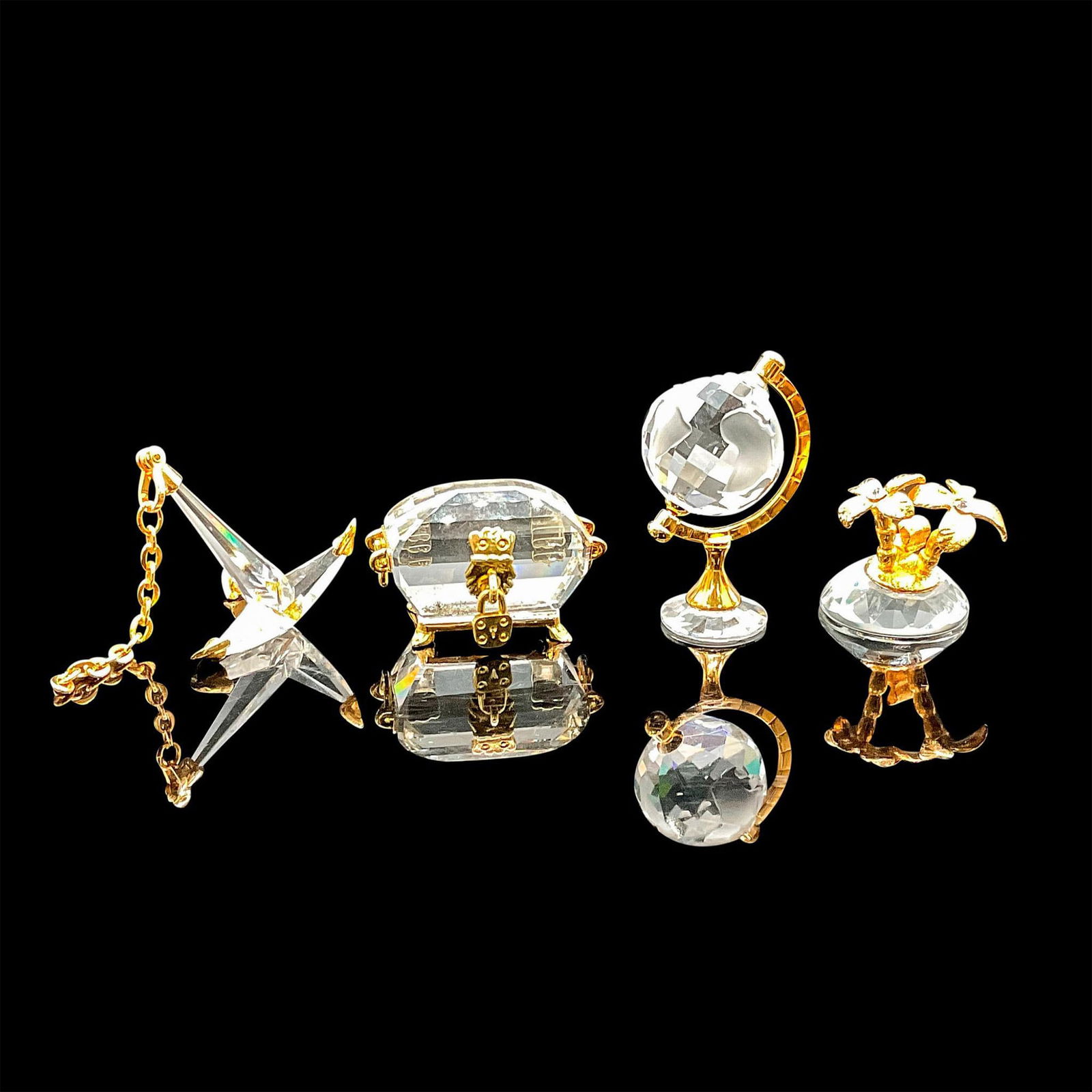 4pc Swarovski Crystal Memories Mini Figurines (1 of 4)