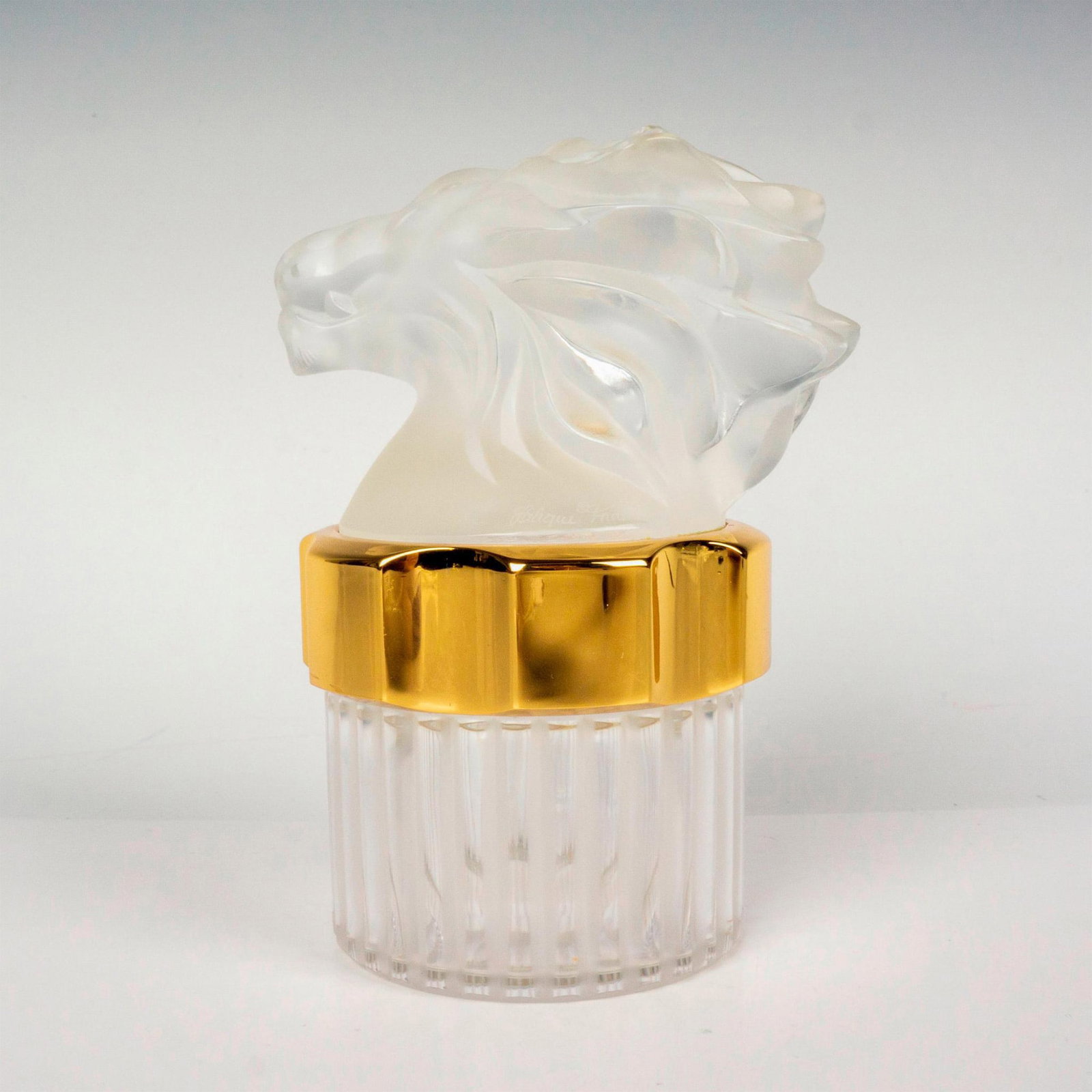 Lalique Crystal Perfume Bottle Flacon Collection, Lion (1 of 3)