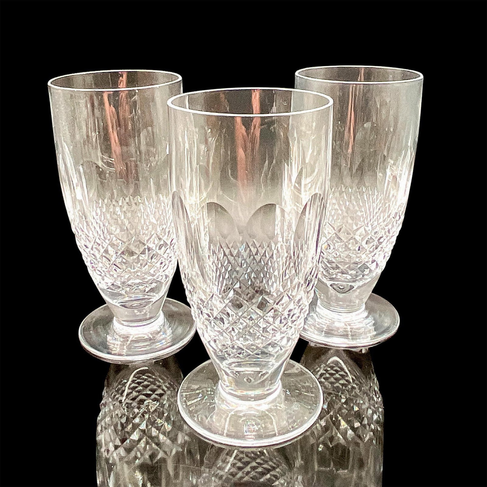 3pc Waterford Crystal Water Glasses, Colleen Pattern (1 of 3)