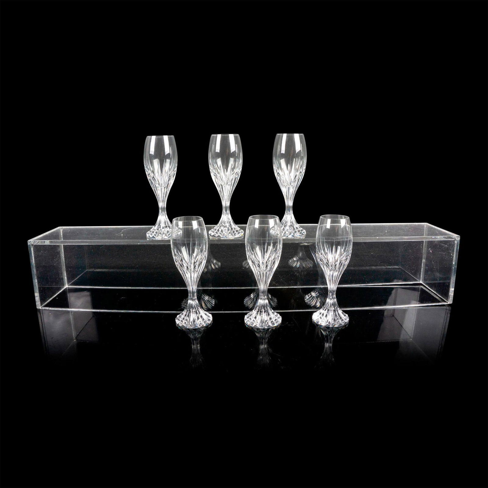 6pc Baccarat Crystal Cordial Glasses, Massena (1 of 2)