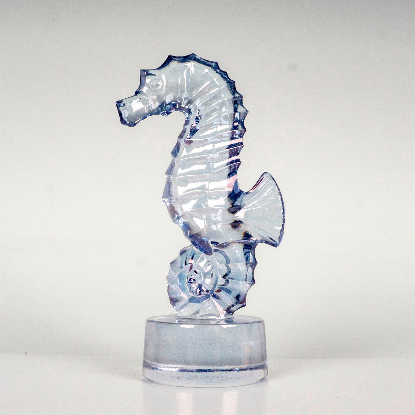Lalique Crystal Paperweight, Seahorse (1 of 3)