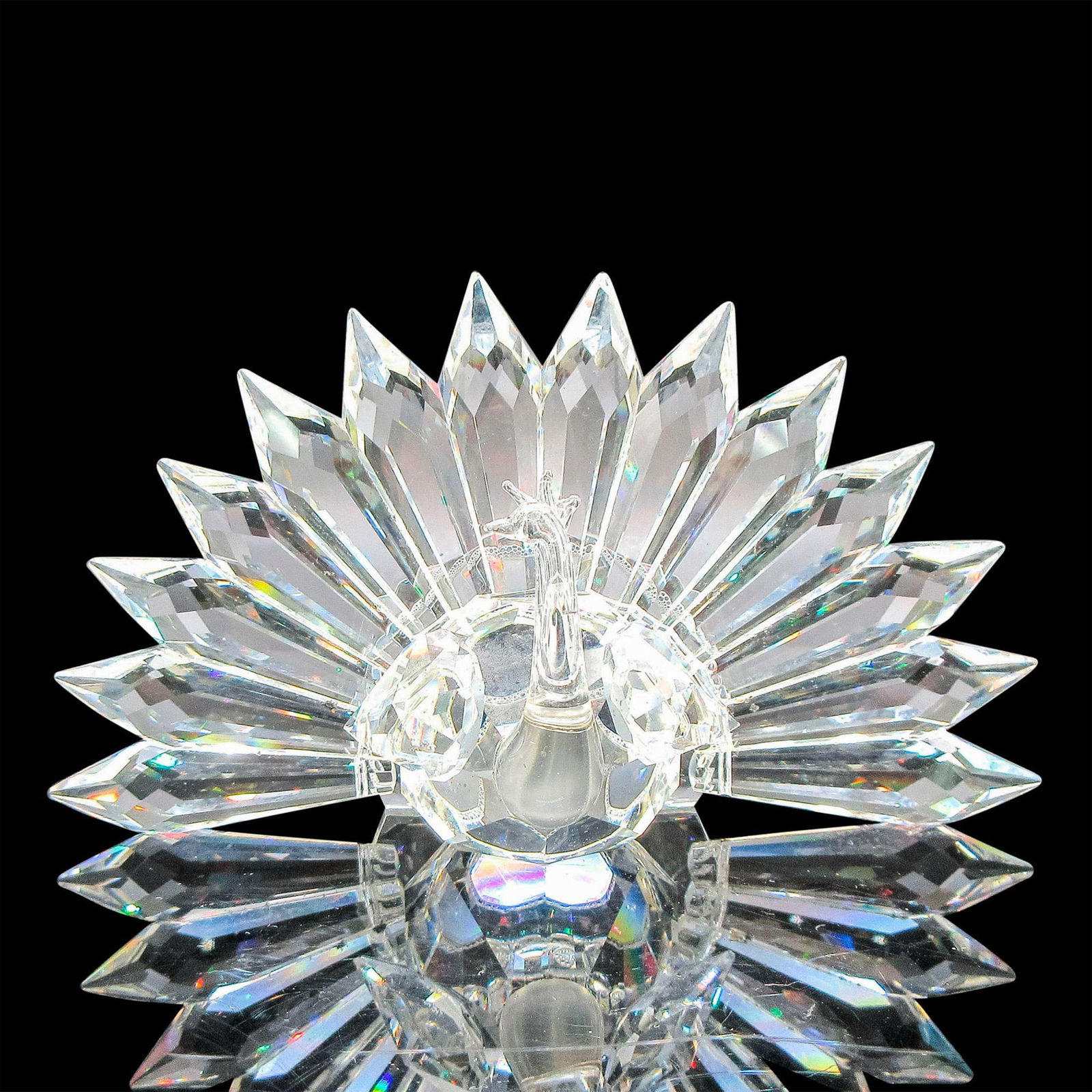 Iris Arc Crystal Figurine, Peacock (1 of 3)