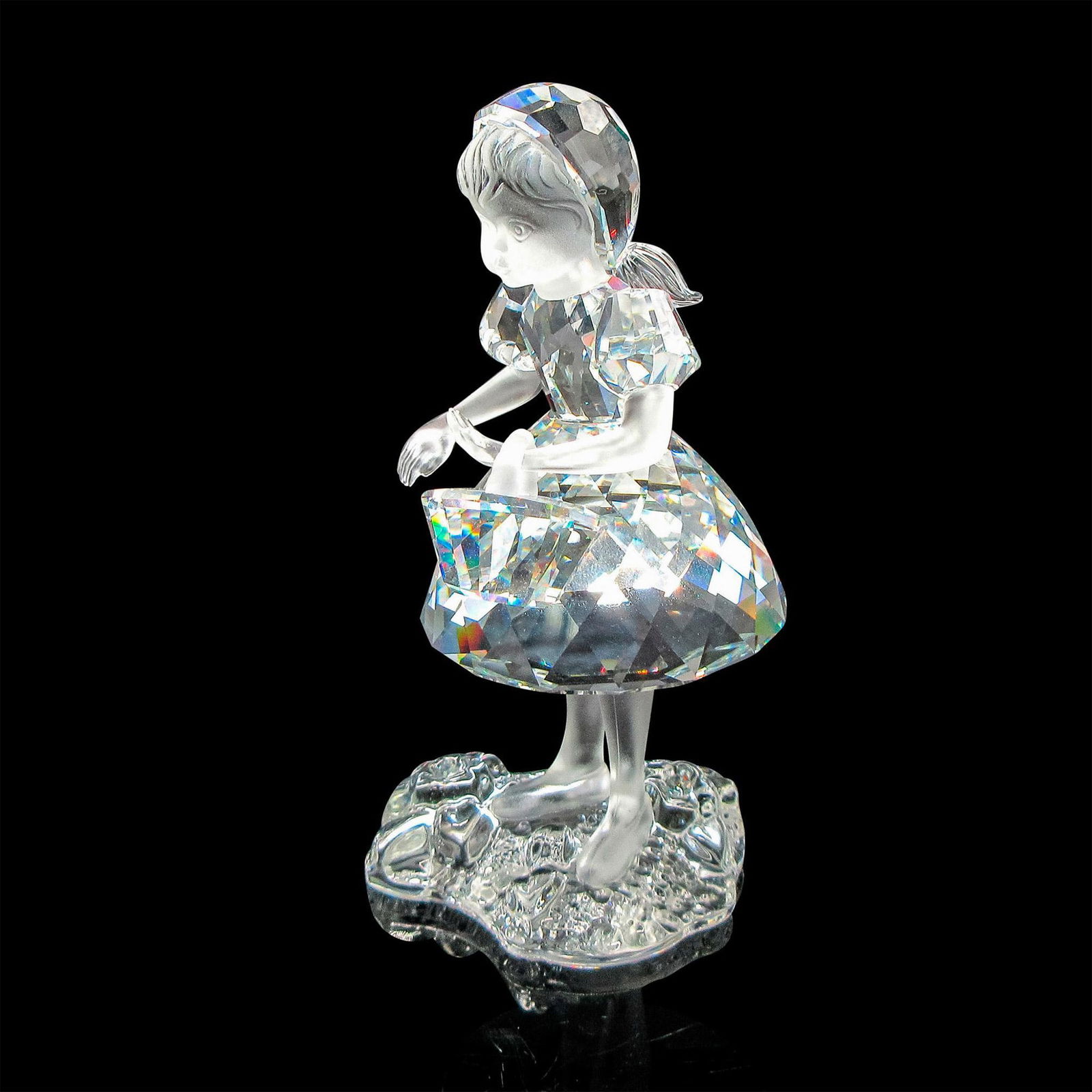 Swarovski Silver Crystal Figurine, Red Riding Hood (1 of 3)