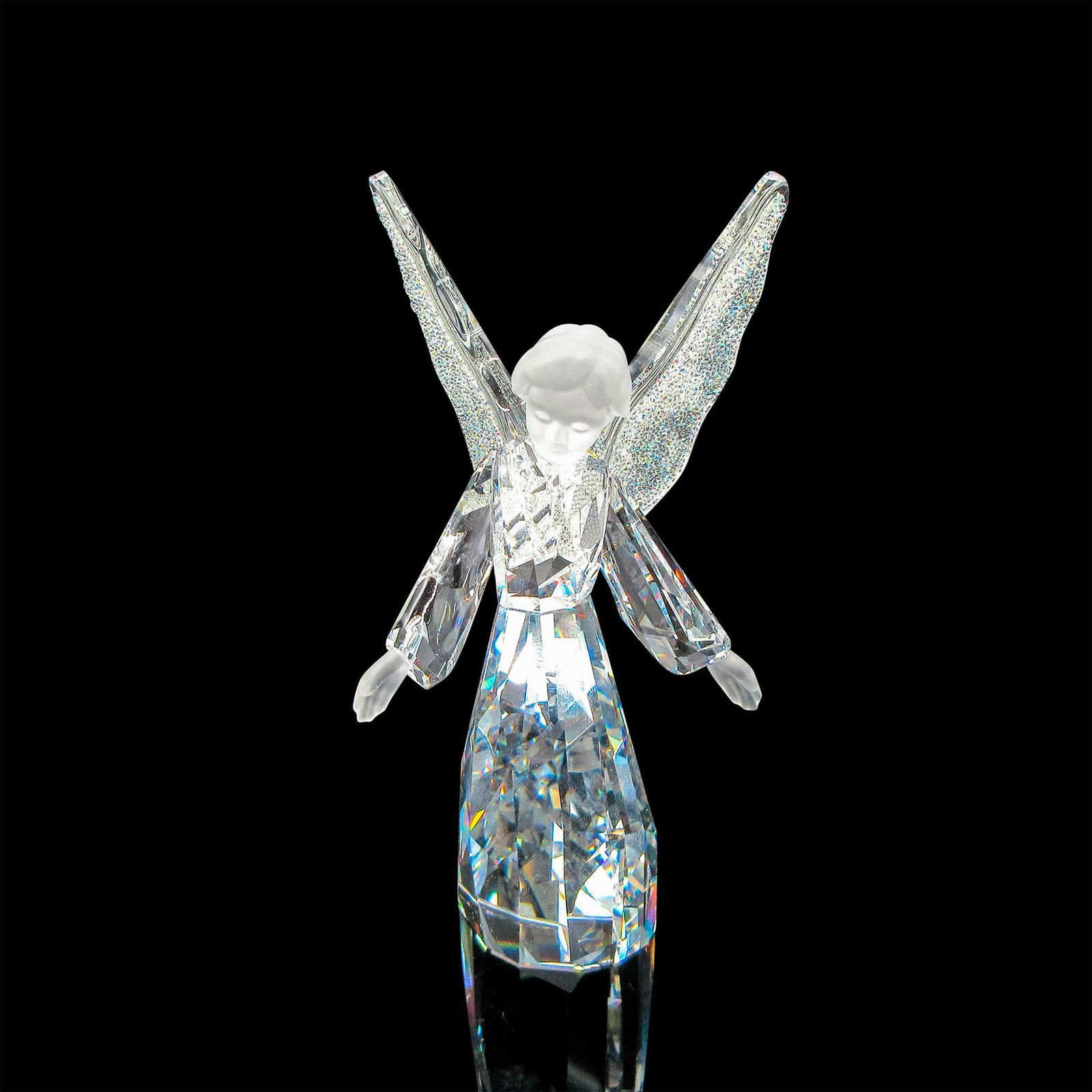Swarovski Silver Crystal Figurine, Sparkling Wings Angel (1 of 4)
